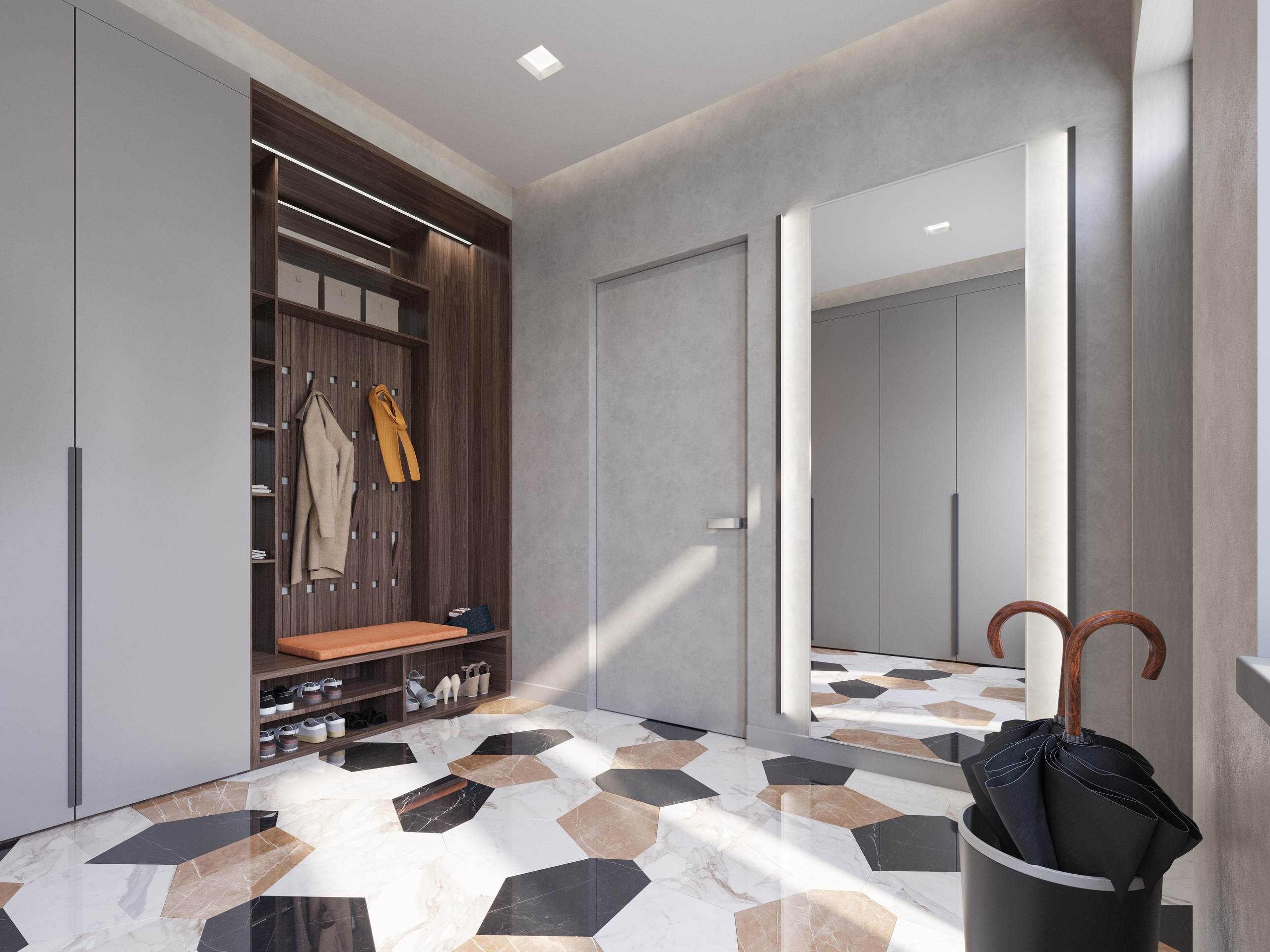 Проект Загородного Дома с 5 Детскими Комнатами | 3D Визуализация Современного Интерьера. Визуализатор интерьера в Москве | Брагин Кирилл