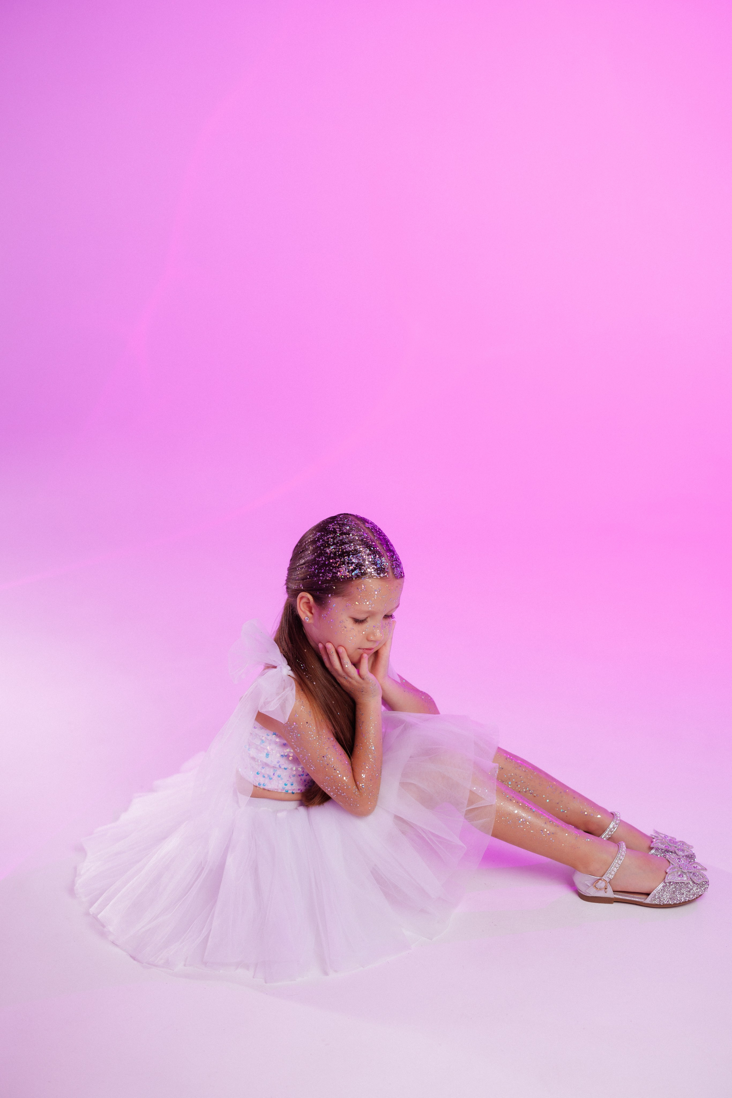 Детская фотосессия с блёстками на теле и лице. Семейный и детский фотограф в Краснодаре Анна Трашкова
