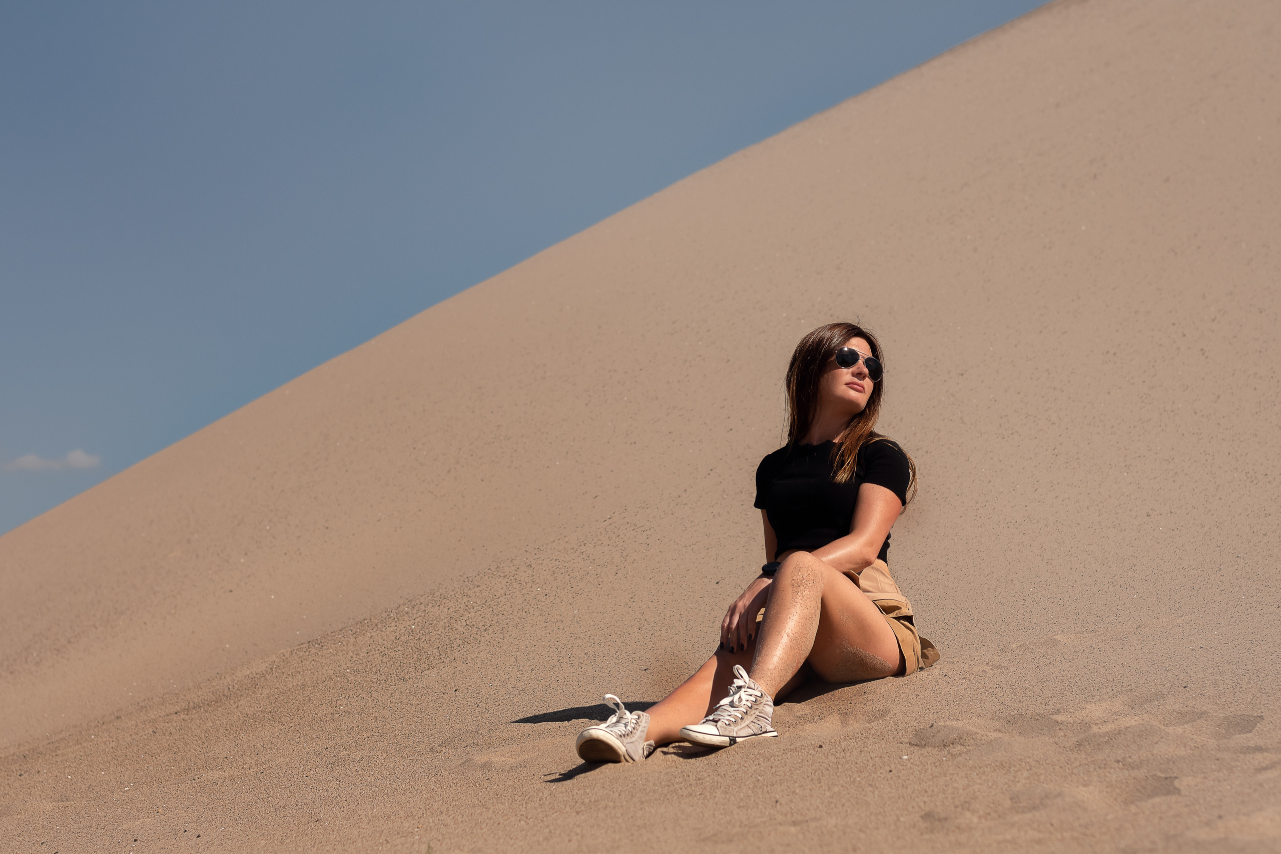 в песках, фотосессия в песках