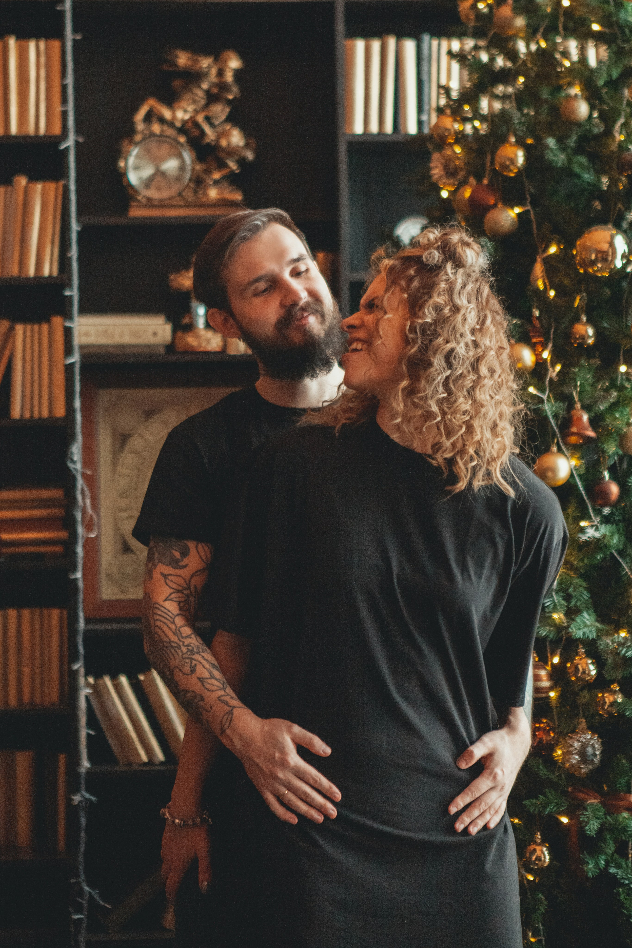 Новогодняя семейная фотосессия в студии. Фотограф Ольга Ефремова