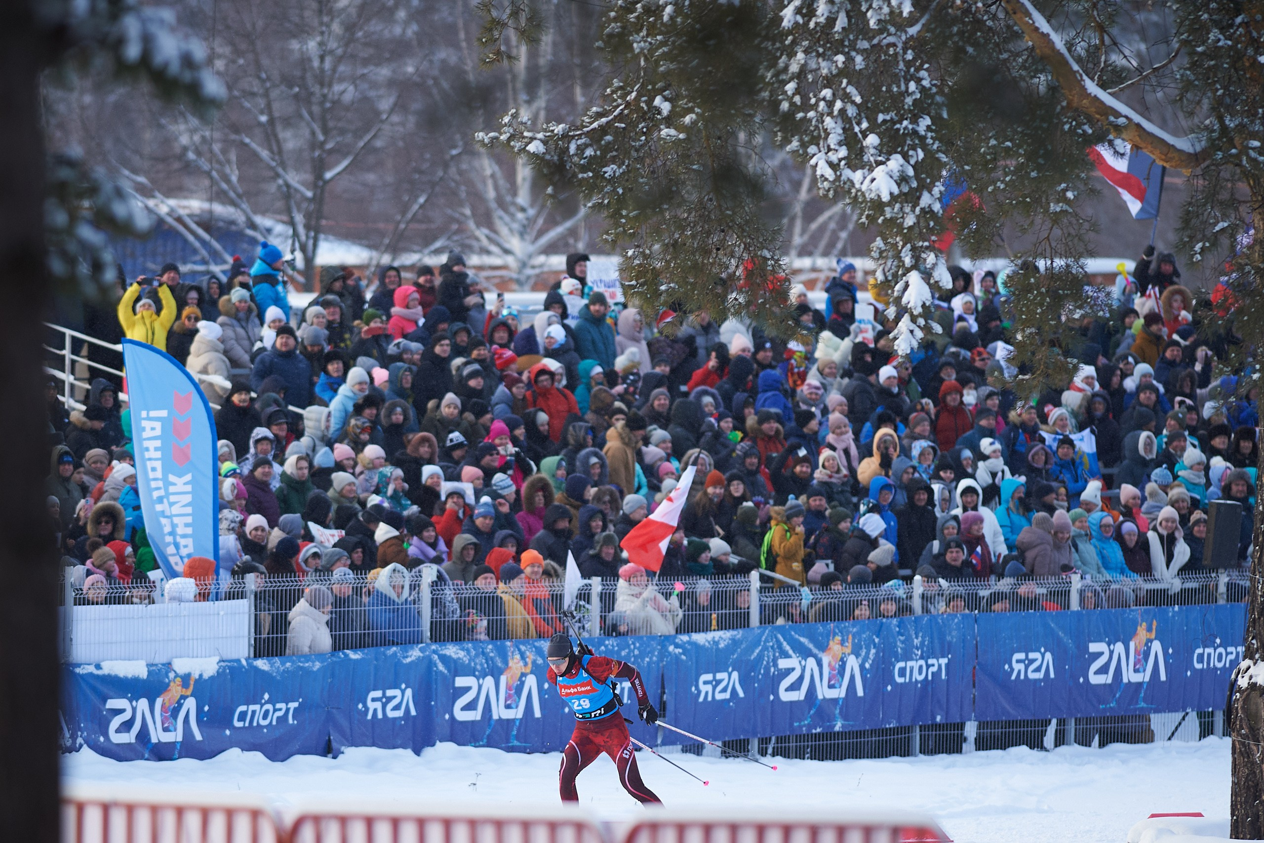 Биатлон. Чемпионат России — 2024/2025, 3-й этап, Ижевск. Спринт. Мужчины. Спортивный репортажный фотограф в Ижевске Сергей Мерзляков