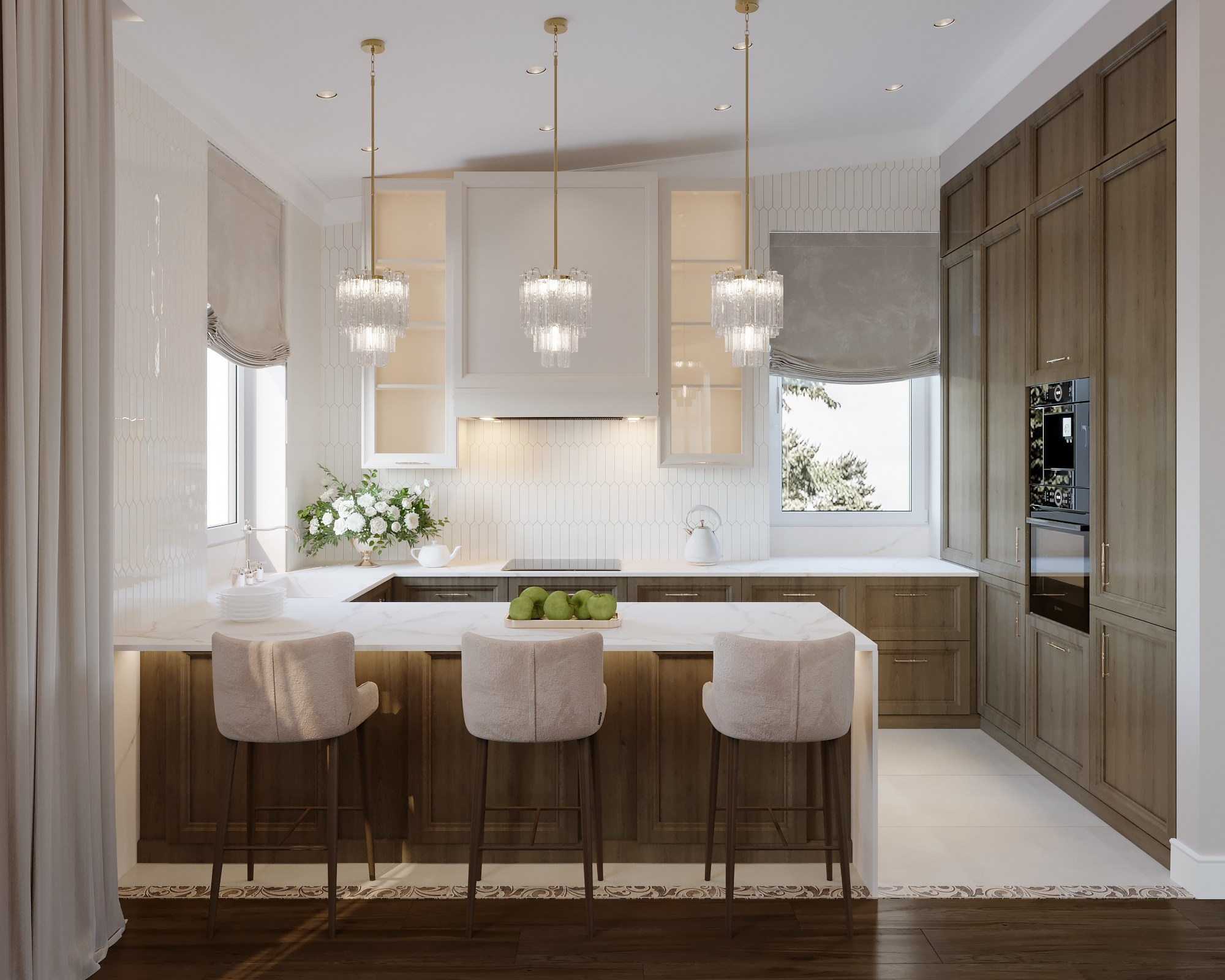 Дизайн-проект дома, пос. Прибрежный. Дизайнер интерьера в Дубне, Москве, Дмитрове