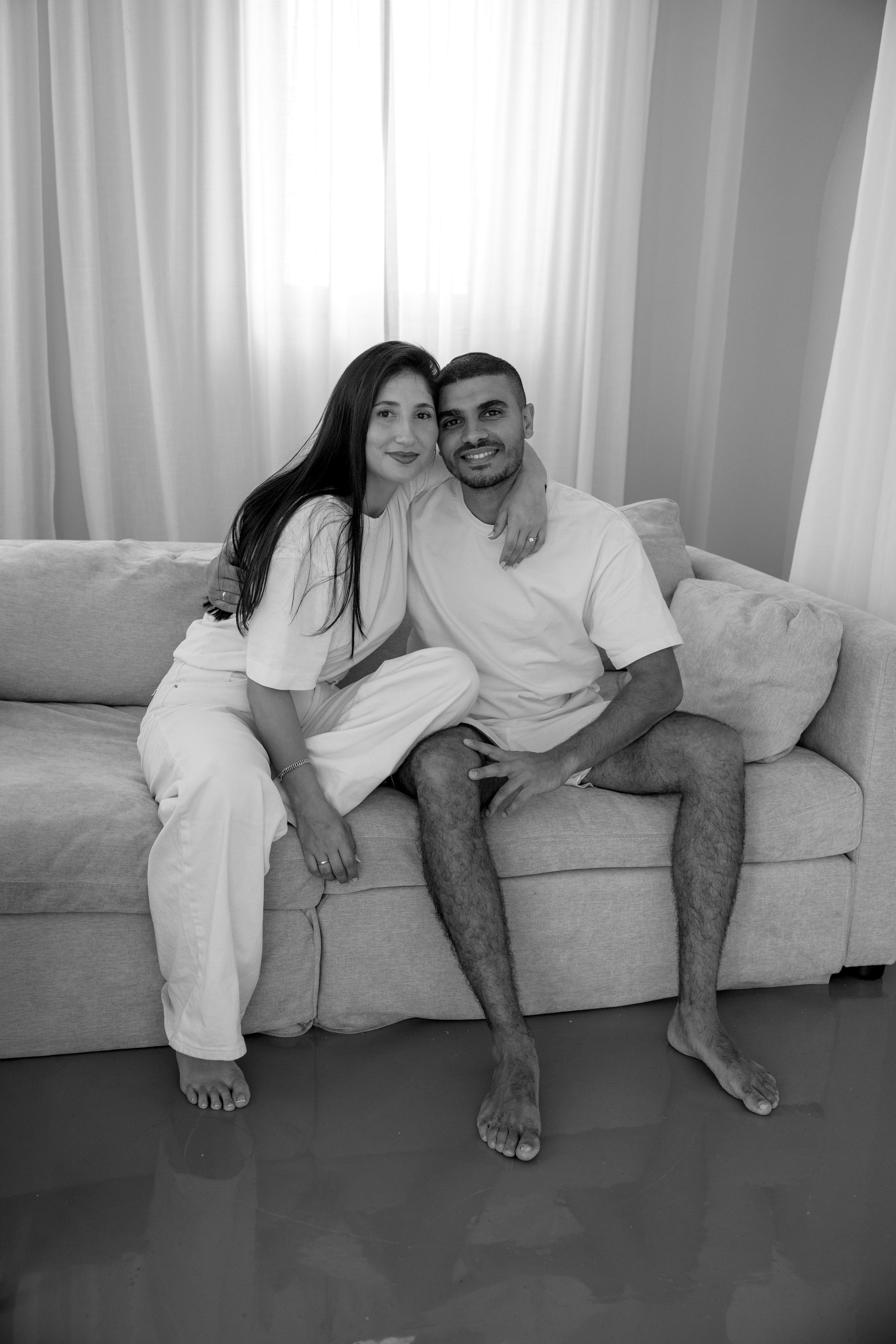 Family photoshoot inside the studio in Hadera. Wedding and family photographer