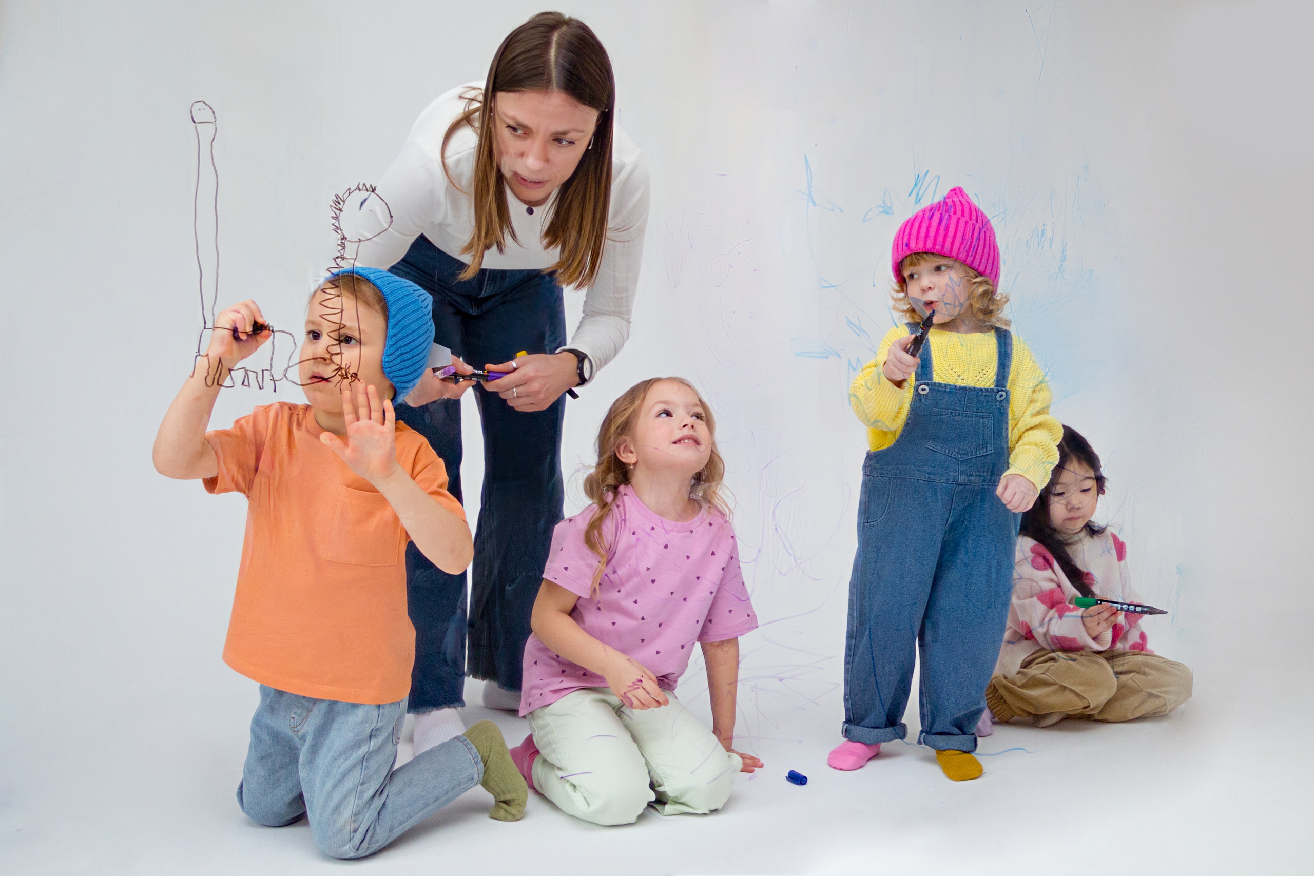 Съемка в циклораме для Харди Гарди. Детский и контент фотограф Надя Волкова Санкт-Петербург