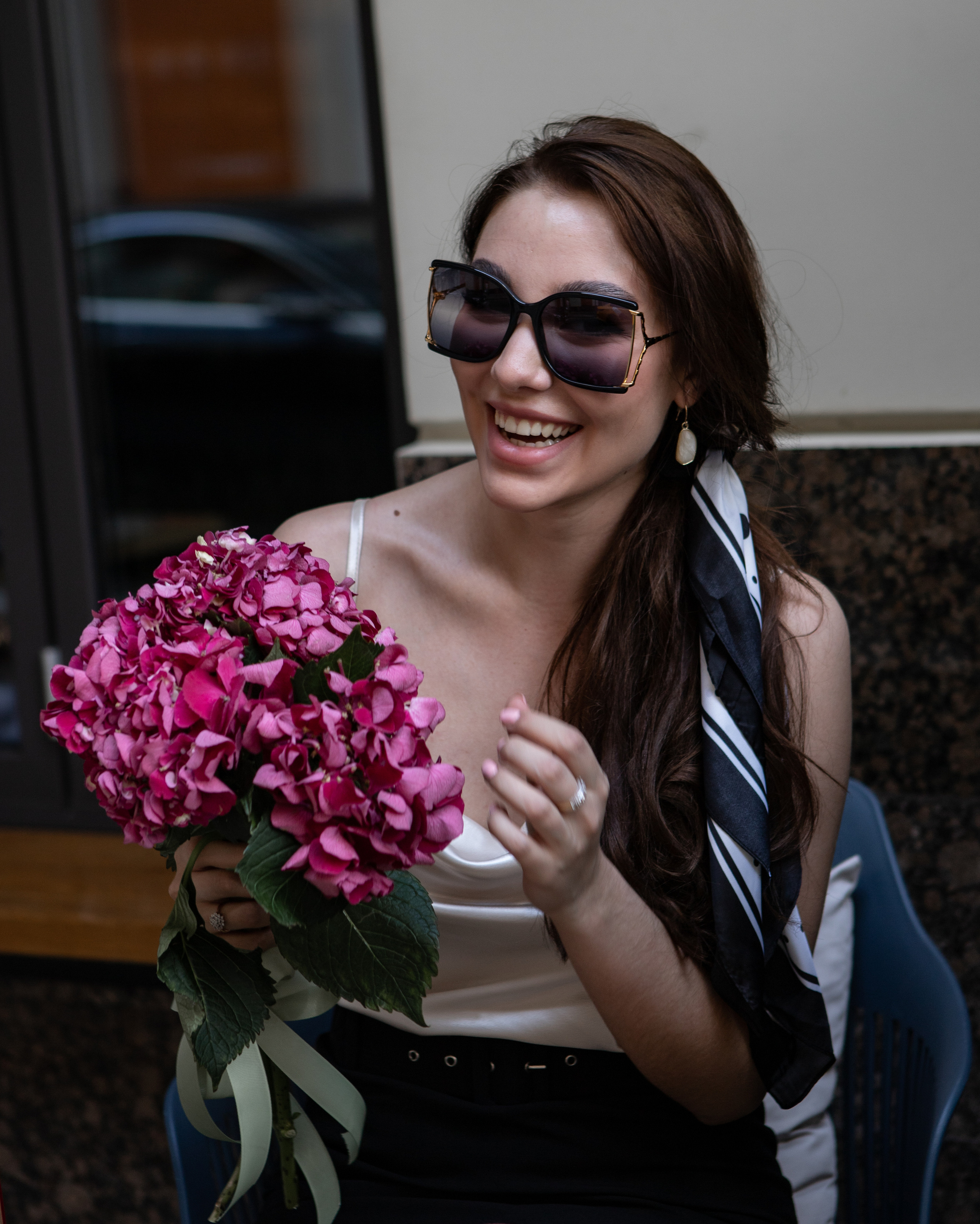 Девушка с гортензиями. Свадебный фотограф Алена Полянская