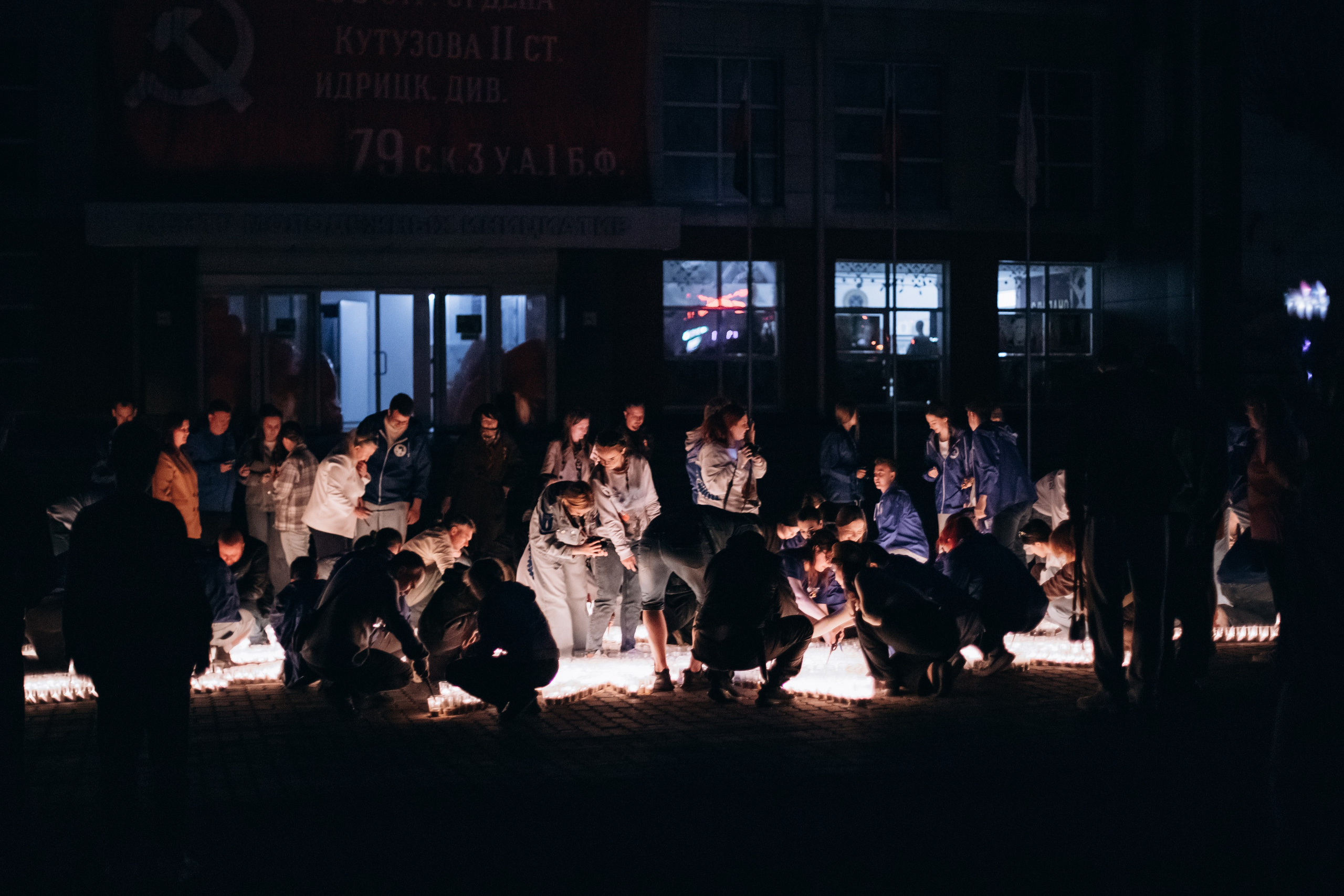 Акция «Огненные картины войны». Фотограф Михайлова Анастасия | Белгород
