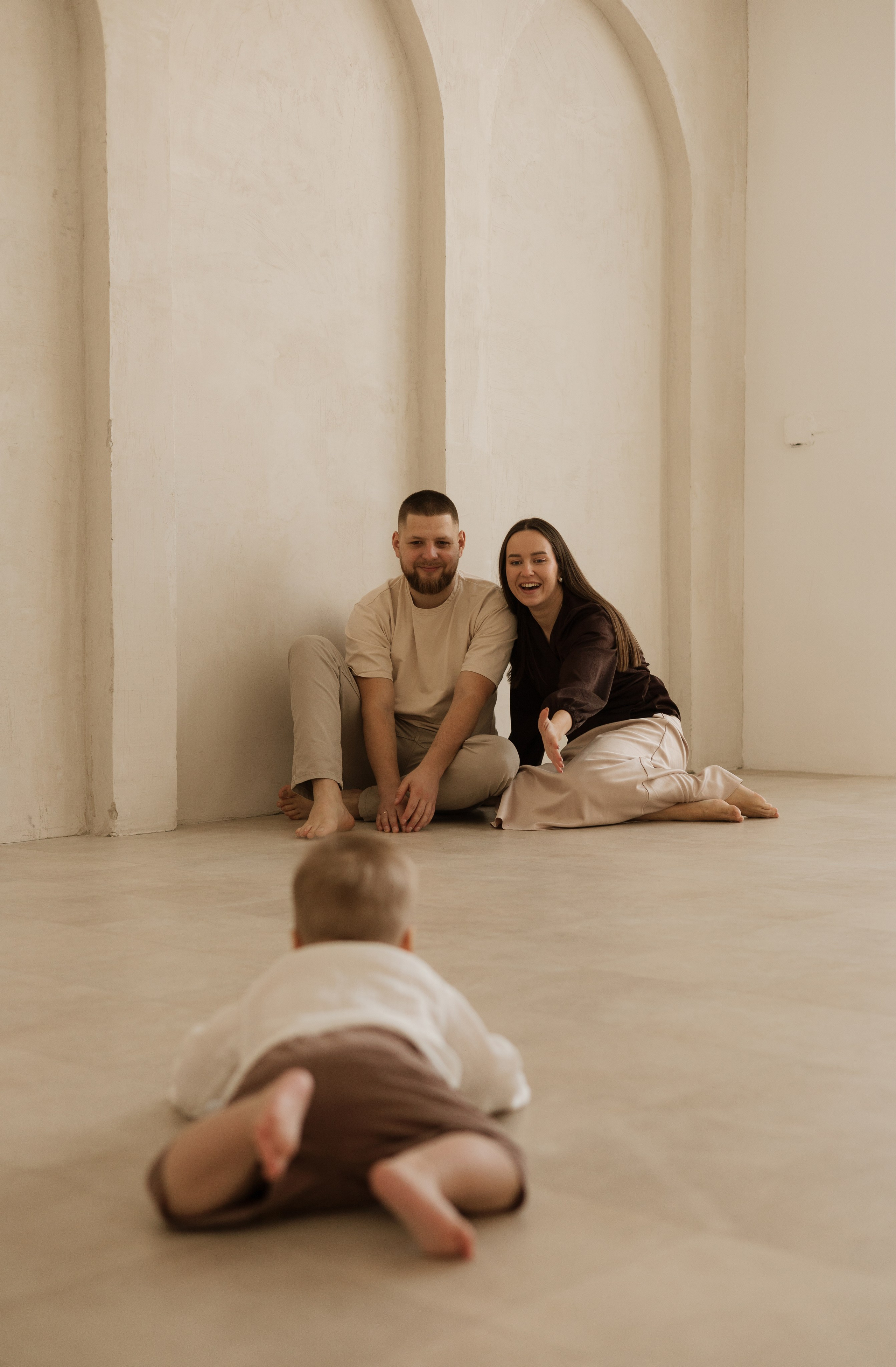 Арсений с мамой и папой. Фотограф в Кемерово Миллер Анна