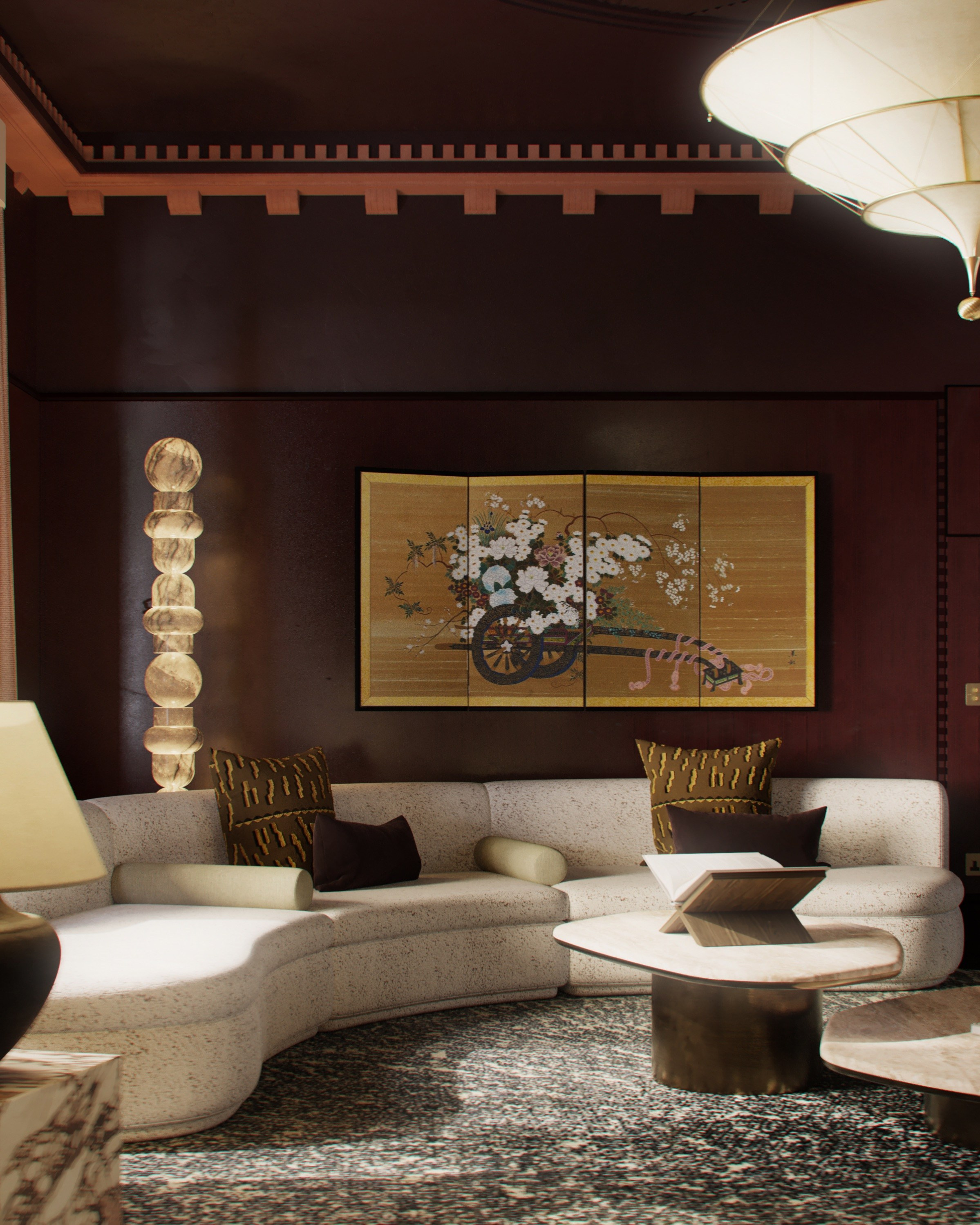 Частная резиденция в стиле Ар-деко и шинуазри 280 m². SHAIMERDINOVA INTERIORS