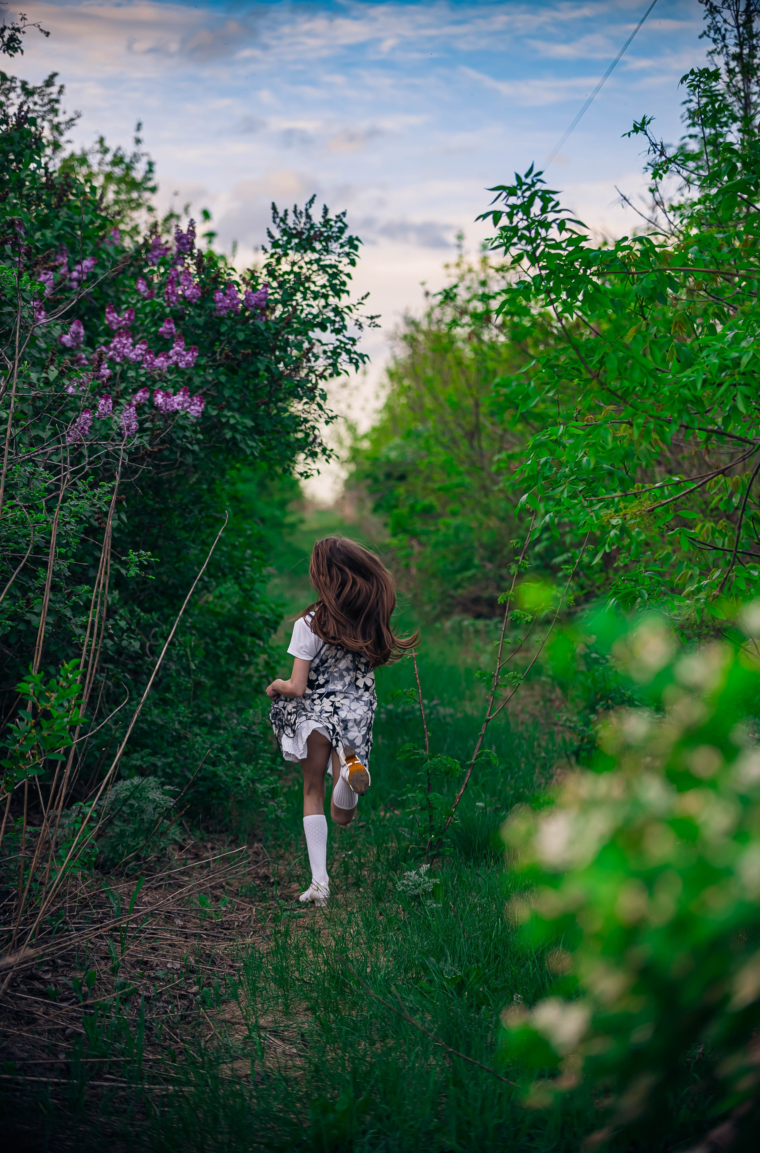 Анютка в сиреньке. Арт-фотограф Евгений Матвиенко