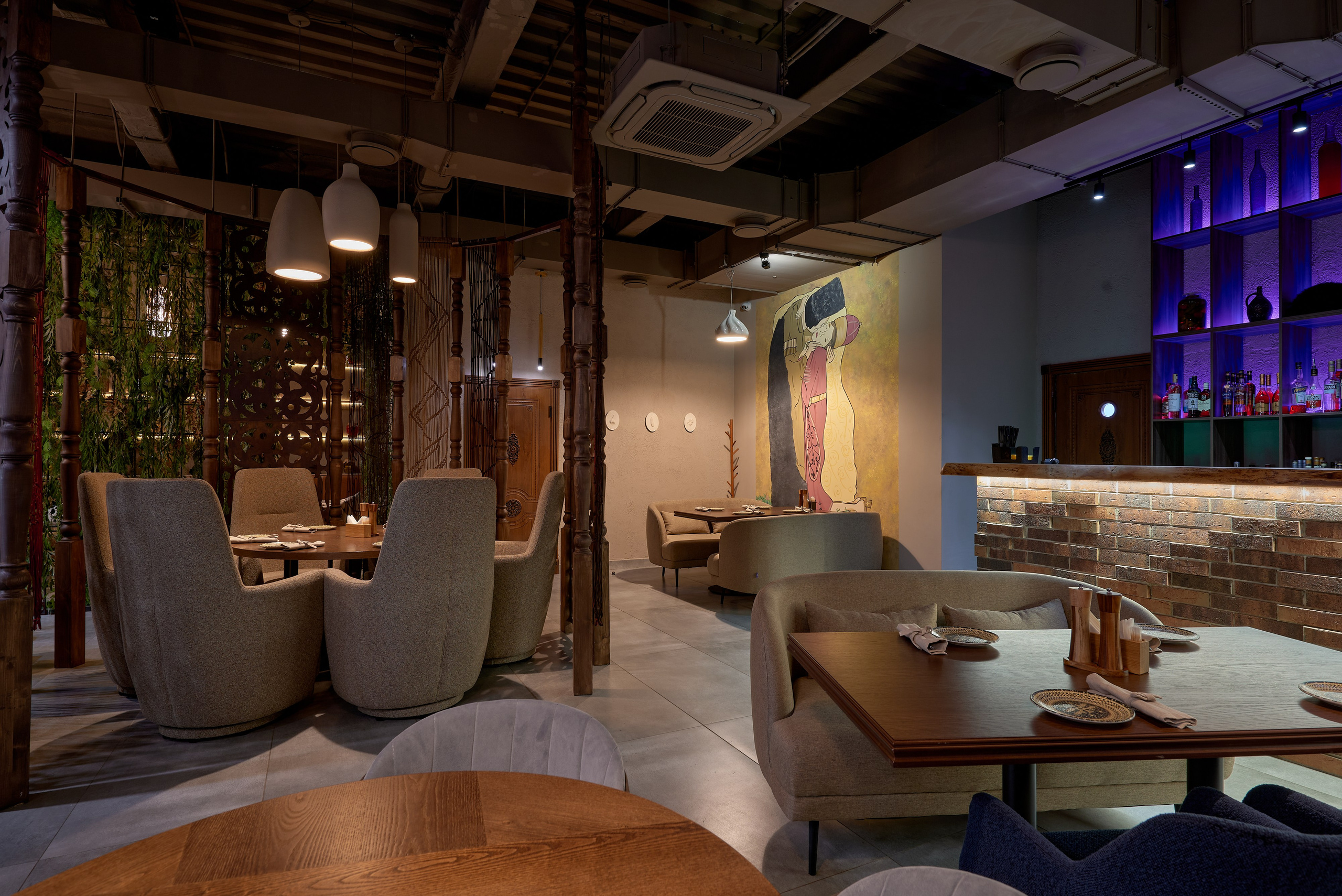 Ресторан Любимый грузинский, Магнитогорск. Абросимов Лев интерьерный и архитектурный фотограф