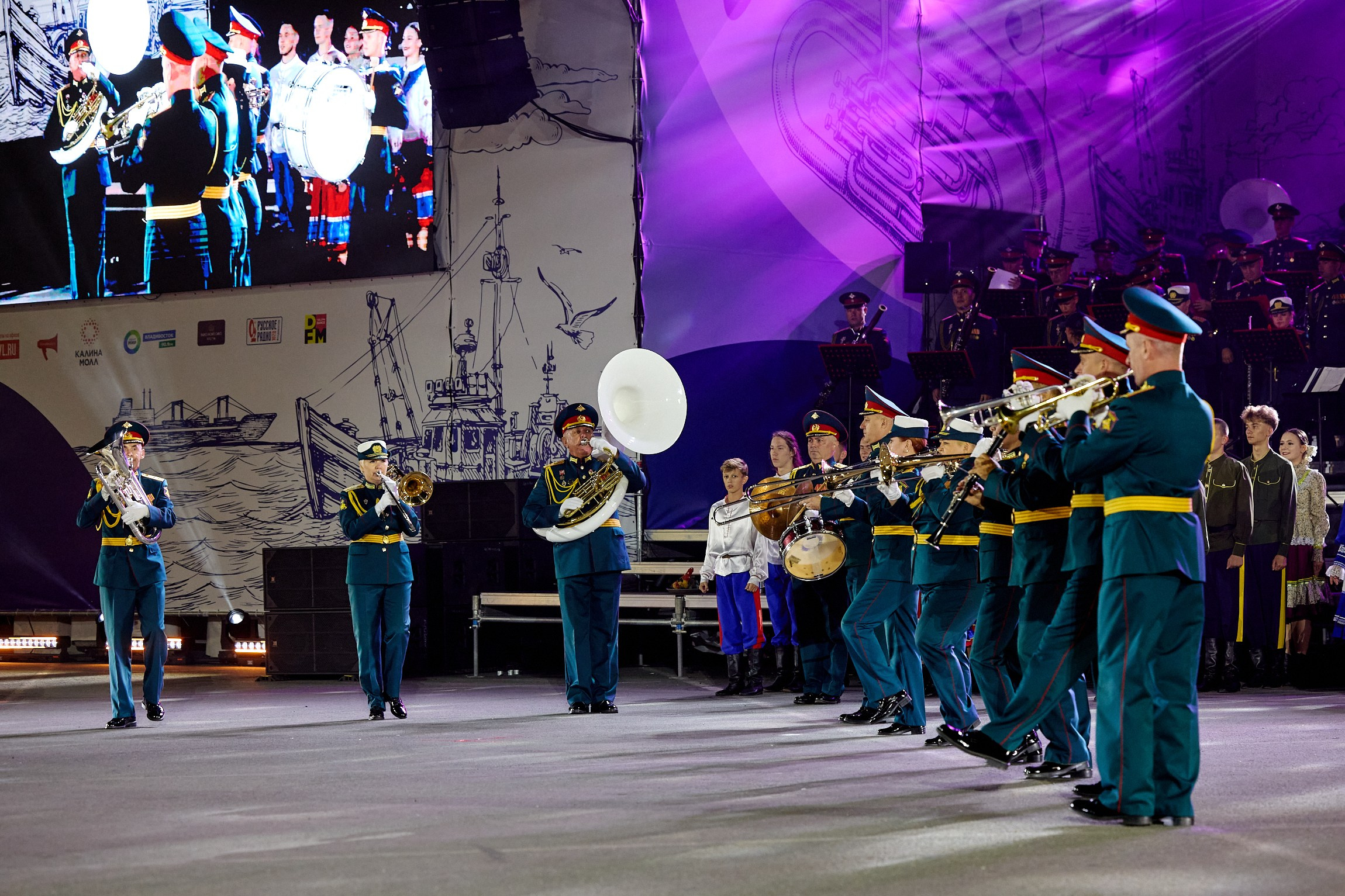 «Тихоокеанские марши» Плац-концерт