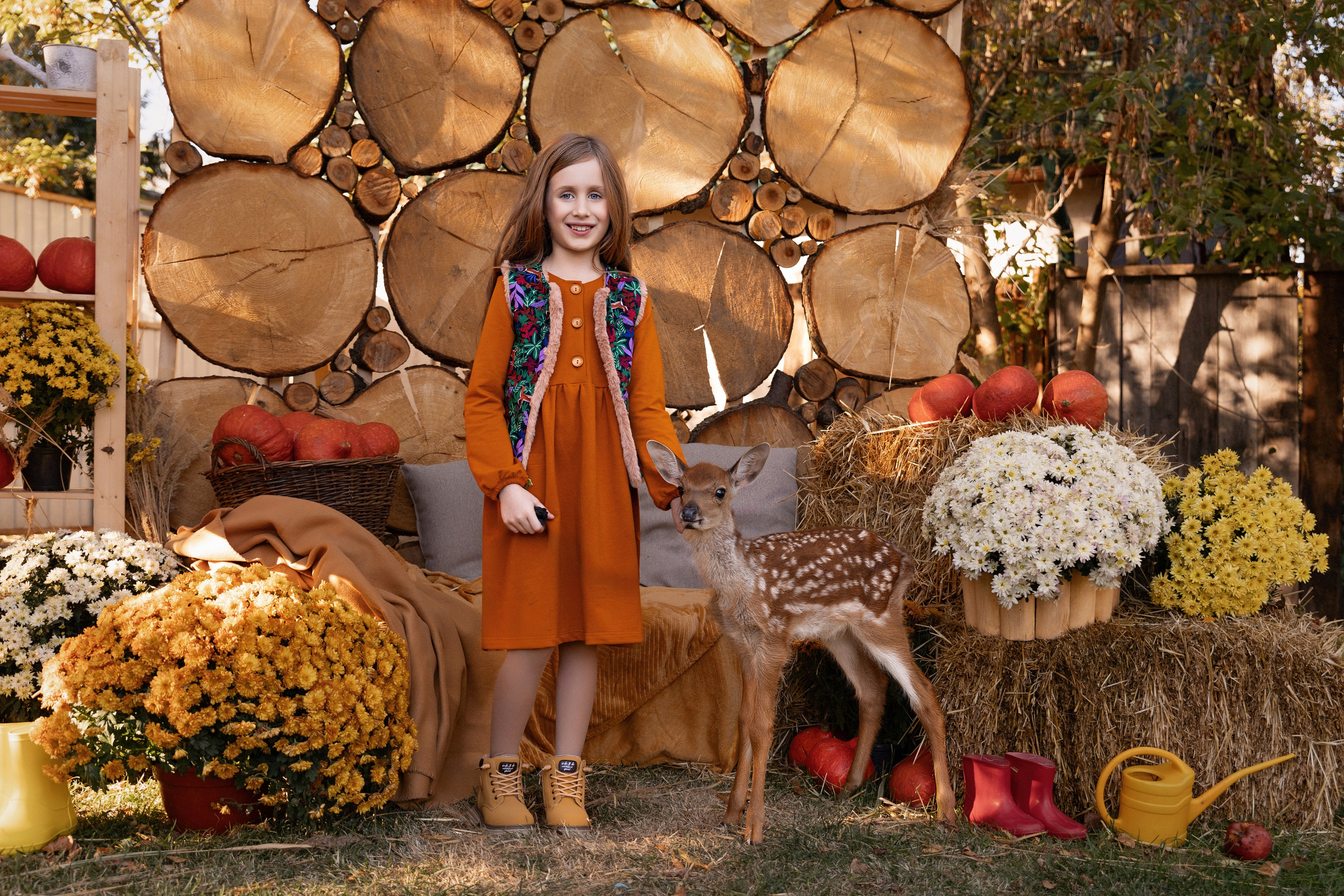 Детская фотосессия с животным. Трубинова Екатерина | Семейный фотограф | Москва