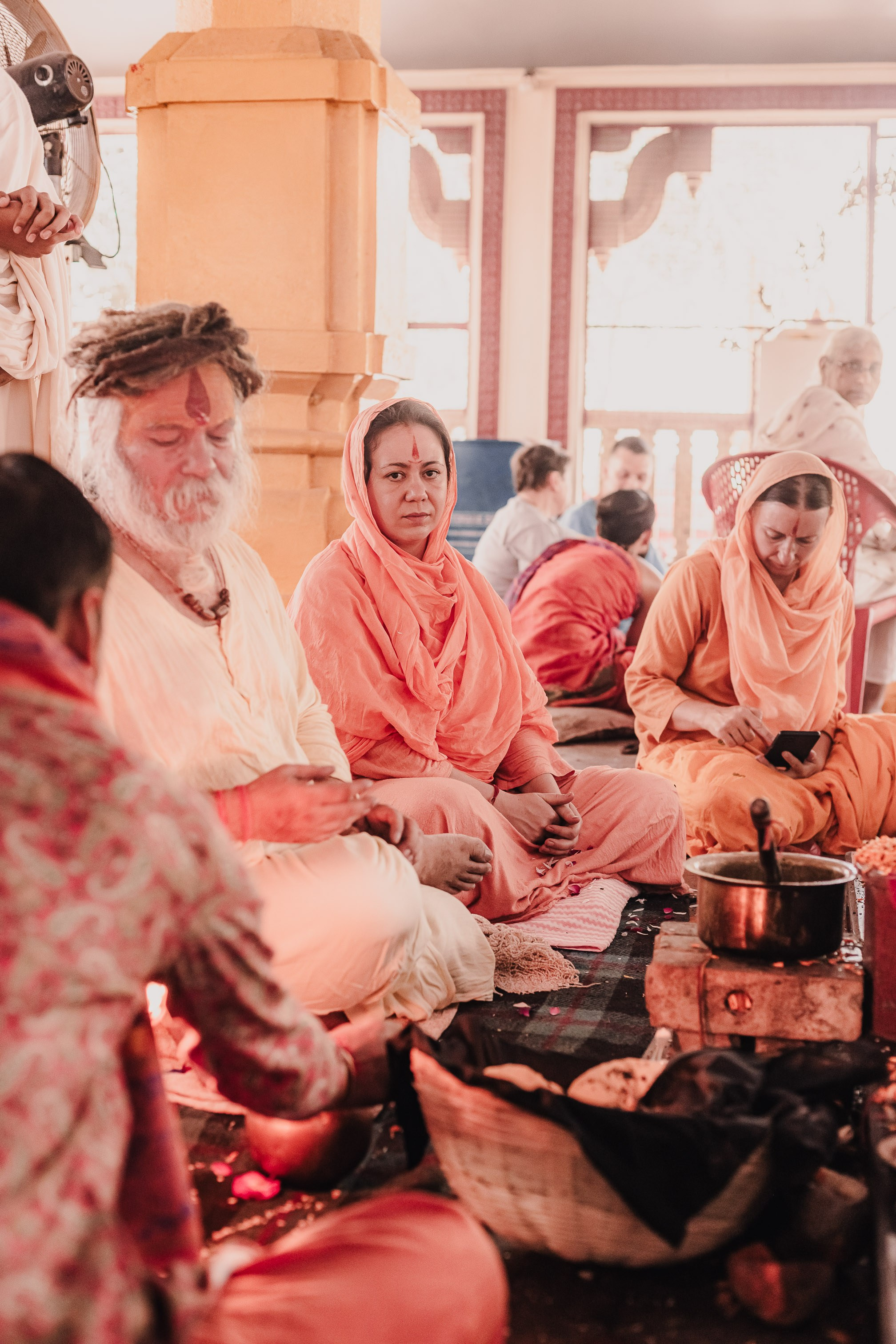 Navaratri yajna at Devraha Baba Ji ashram. Мариам Багдасарян