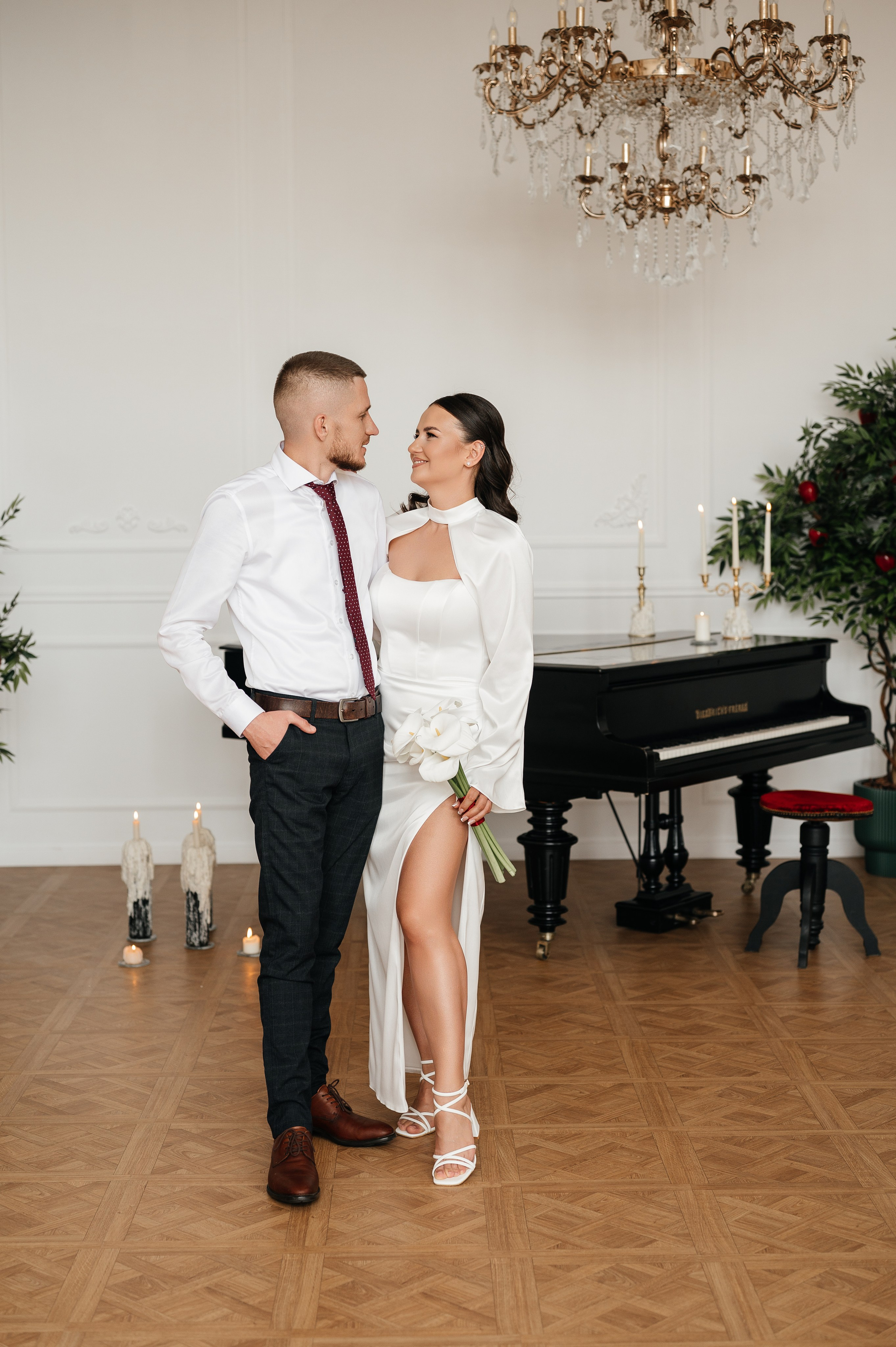 Свадебная фотосессия в студии. Свадебный и семейный фотограф в Краснодаре Алина Мельник