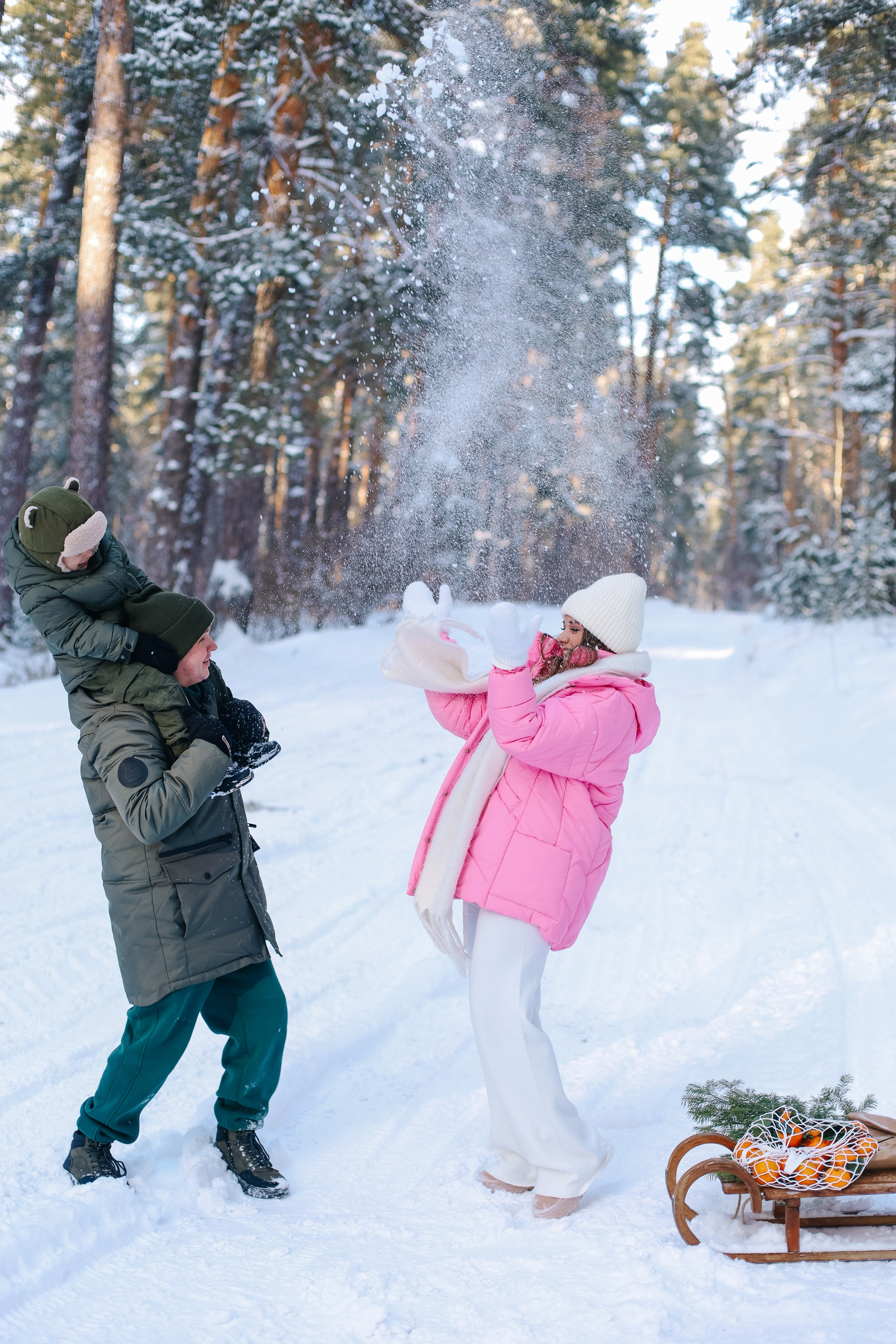 Уличная зимняя фотосессия. Семейный и свадебный фотограф в Пензе Валерия Филюкова