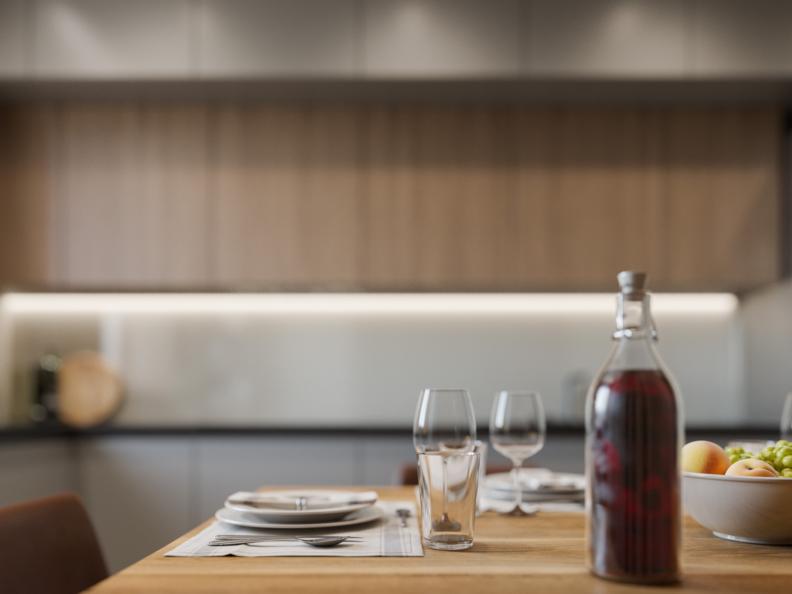 3D визуализация маленькой квартиры в современном стиле | Рендер интерьера. Визуализатор интерьера в Москве | Брагин Кирилл