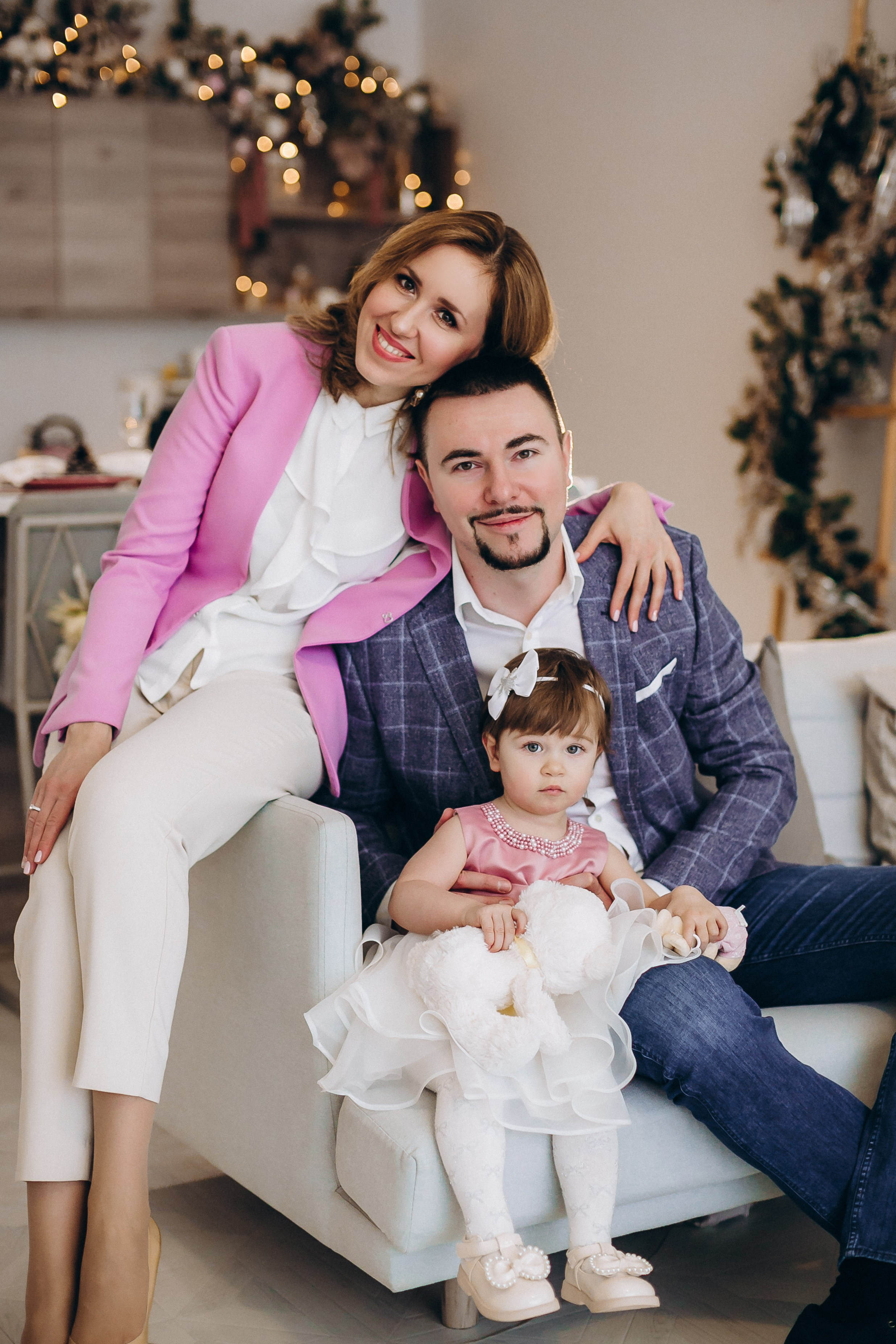 Новогодняя фотосессия в студии. Семейный, детский и школьный фотограф в Москве Рудницкая Анна