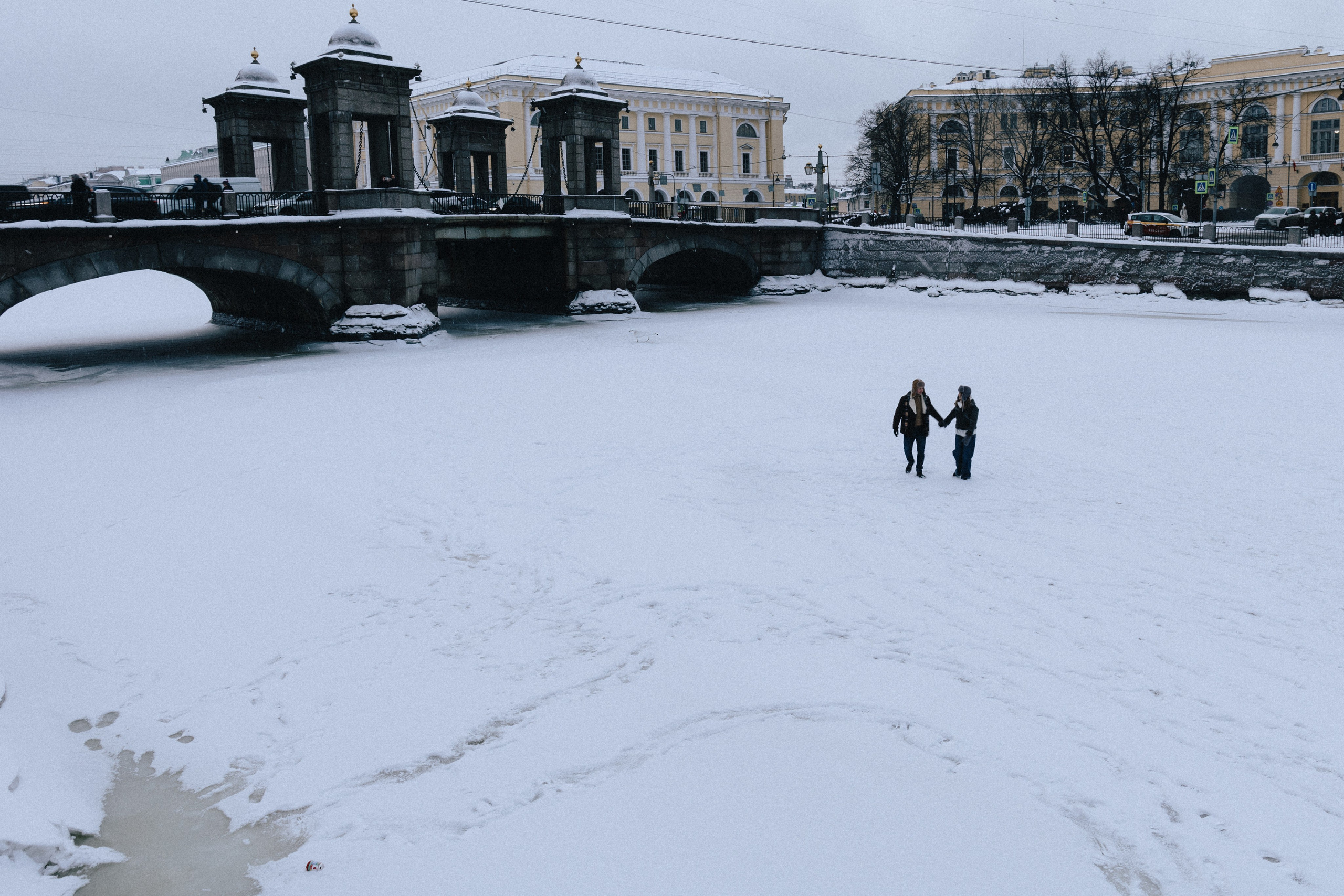 Зима на Фонтанке. Юлия Анисимова — свадебный и семейный фотограф в Санкт-Петербурге