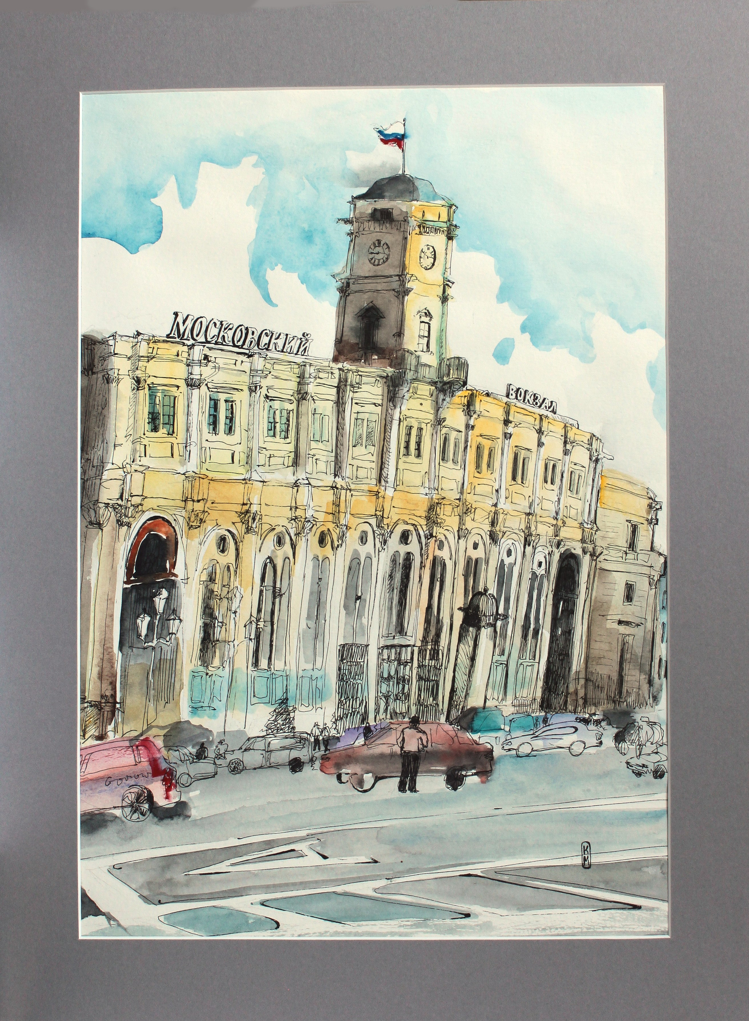 Лиговский пленэр. Художник Екатерина Морозова в Санкт-Петербурге