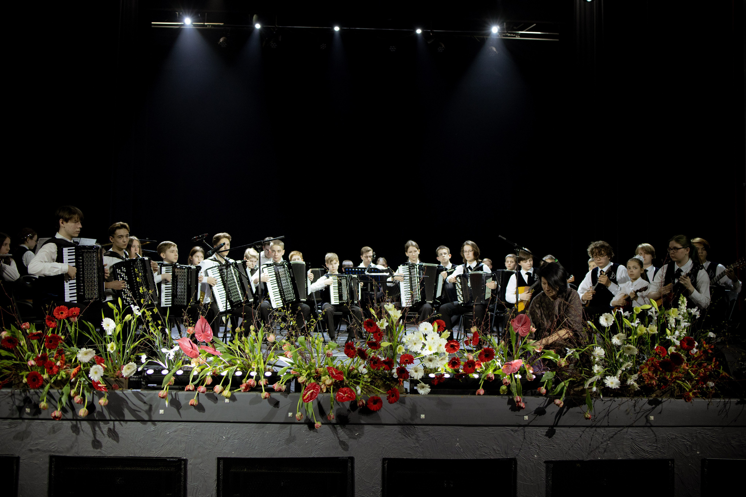 Оформление Отчетного концерта Музыкальной школы Глазунова. Оформление свадеб, декор свадеб Вера Маркова, Москва