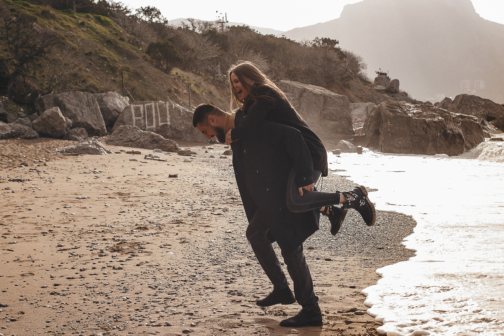 Ремзи и Саша, весна в Крыму. Семейный фотограф в Москве Марина Петра
