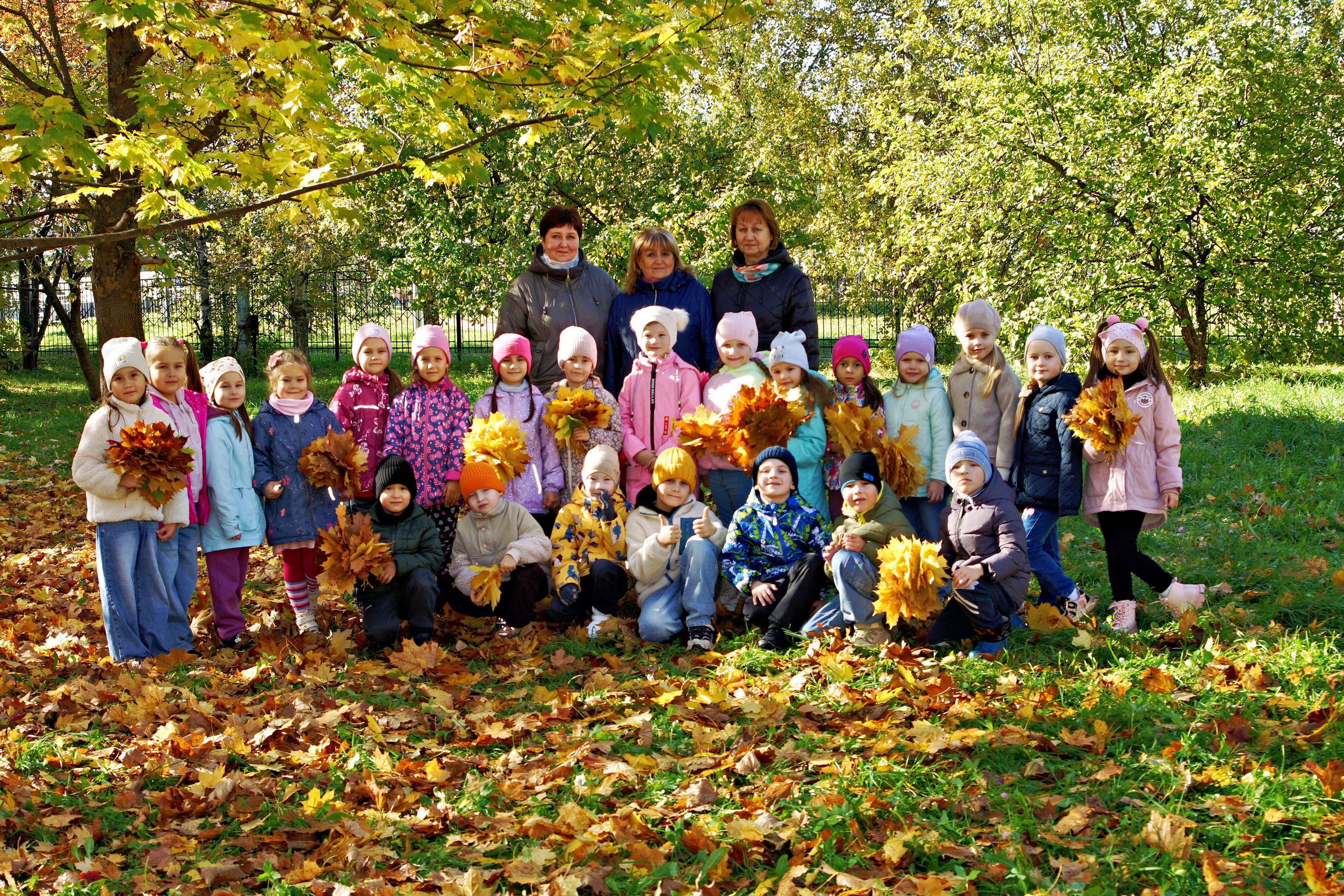 Осенняя фотосессия в детском саду г. Йошкар-Ола
