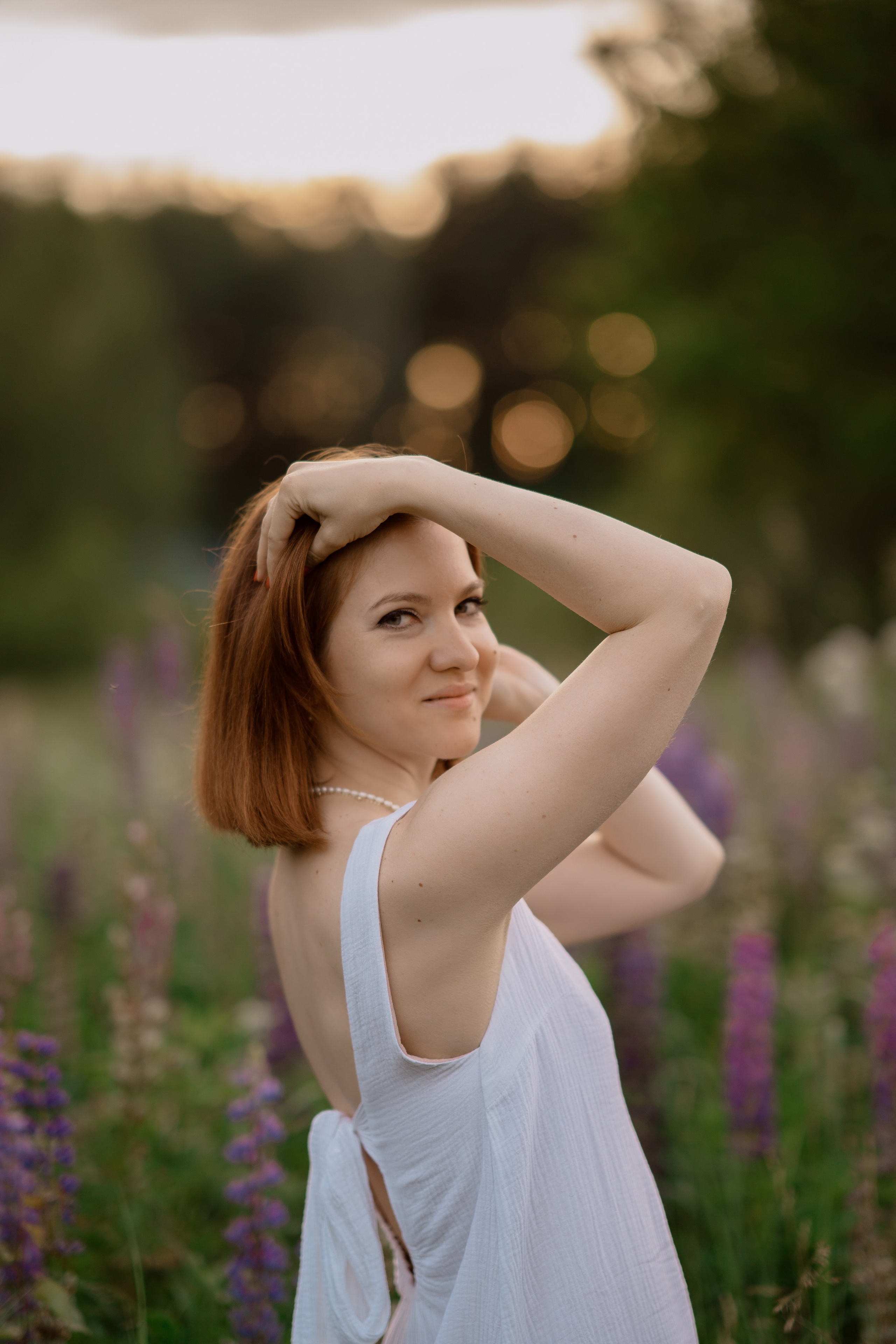 Фотосессия в люпинах. Анюта с мамой и папой. Семейный и детский фотограф в Сергиев Посаде, Хотьково Якимчук Любовь