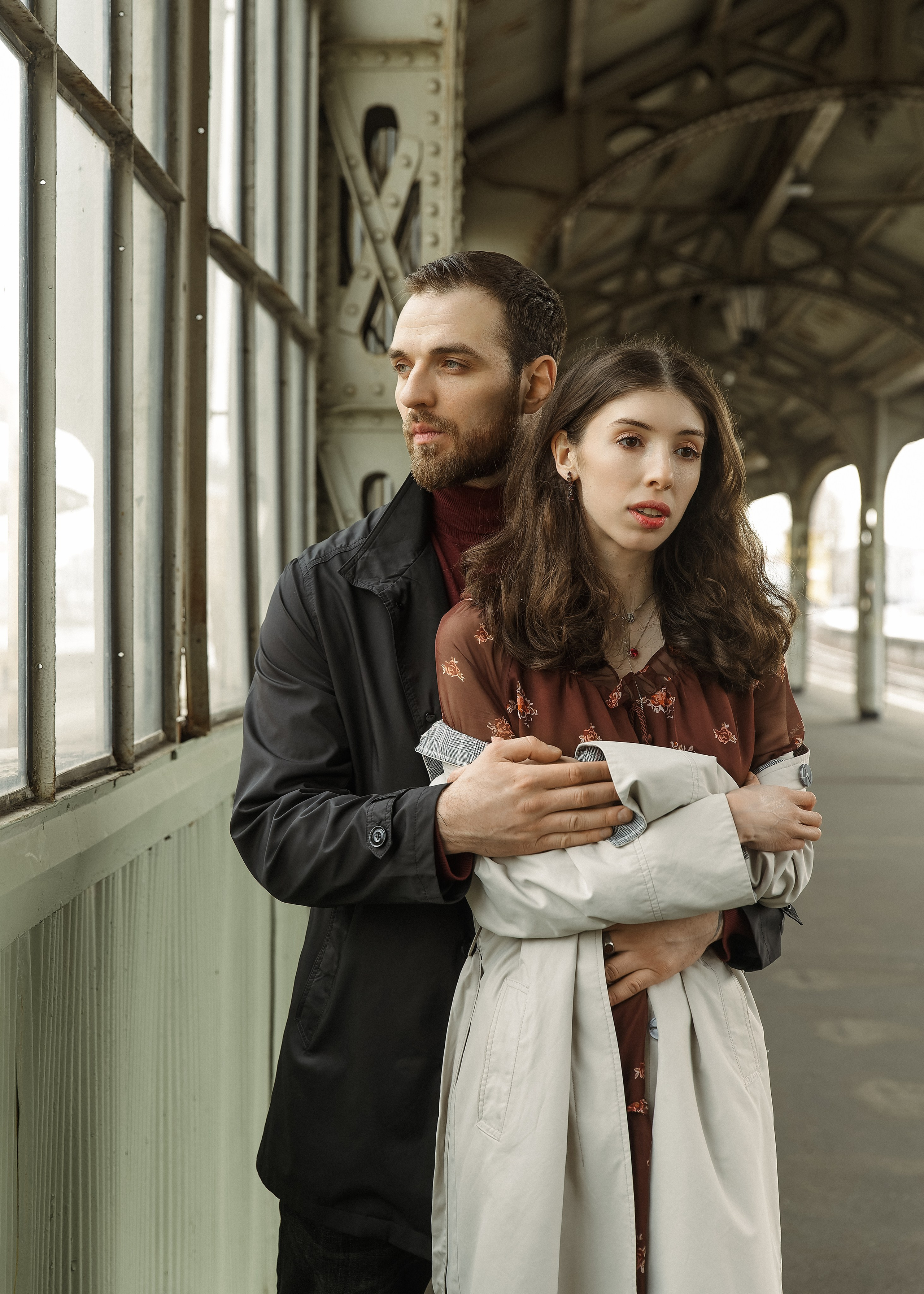 Лиза и Михаил — лав стори на Витебском вокзале. Свадебный и портретный фотограф в Санкт-Петербурге Анна Демьянова