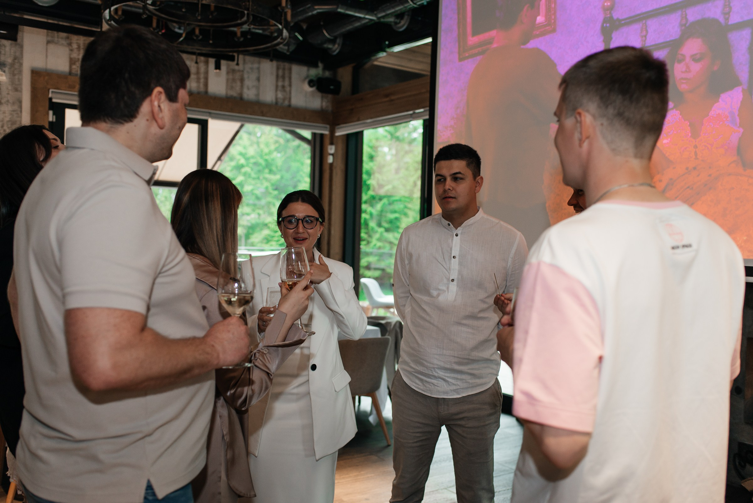 свадебный ужин в ресторане Чаща в Охта парке