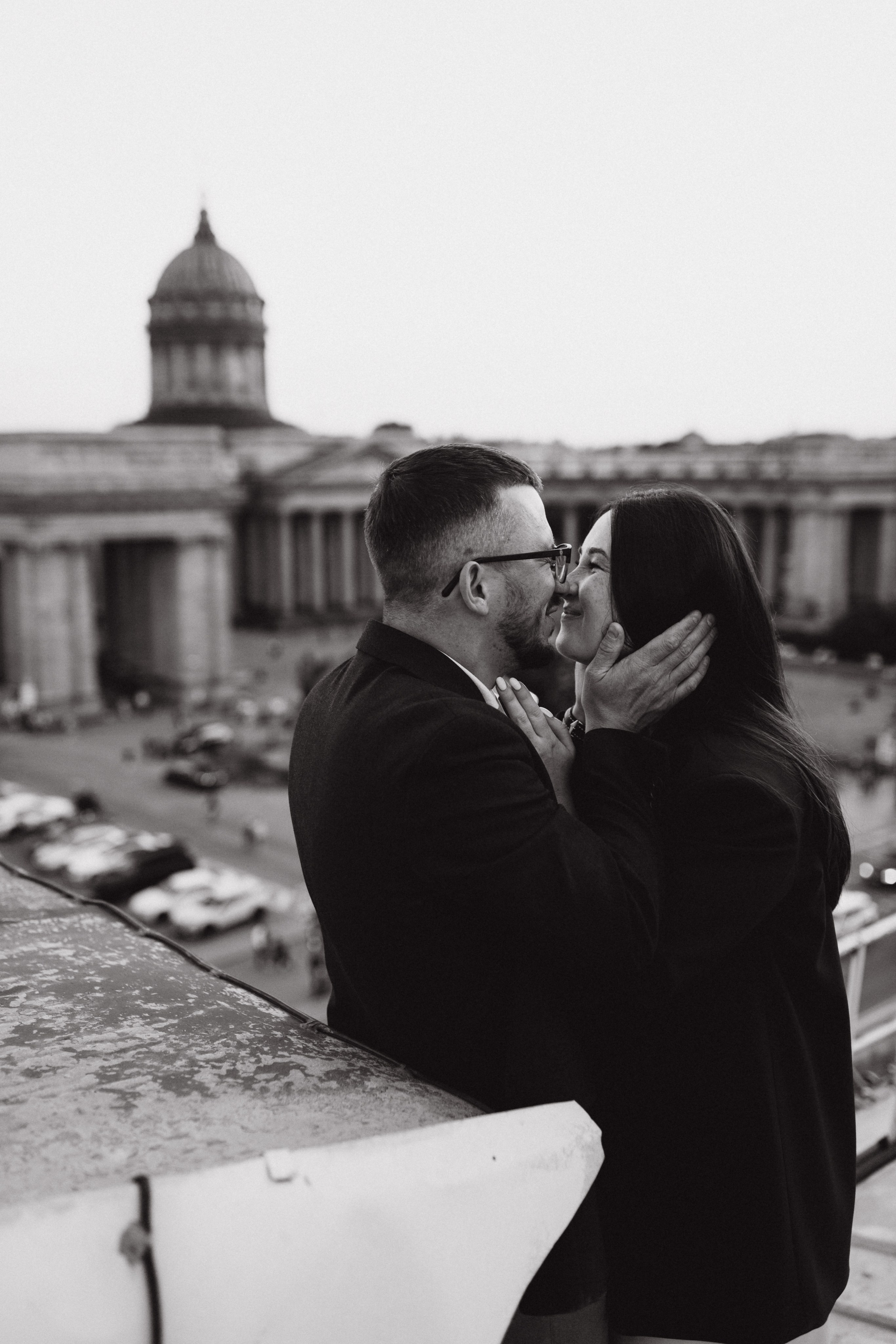 LoveStory на крышах Питера. Фотограф Санкт-Петербург Князева Елизавета