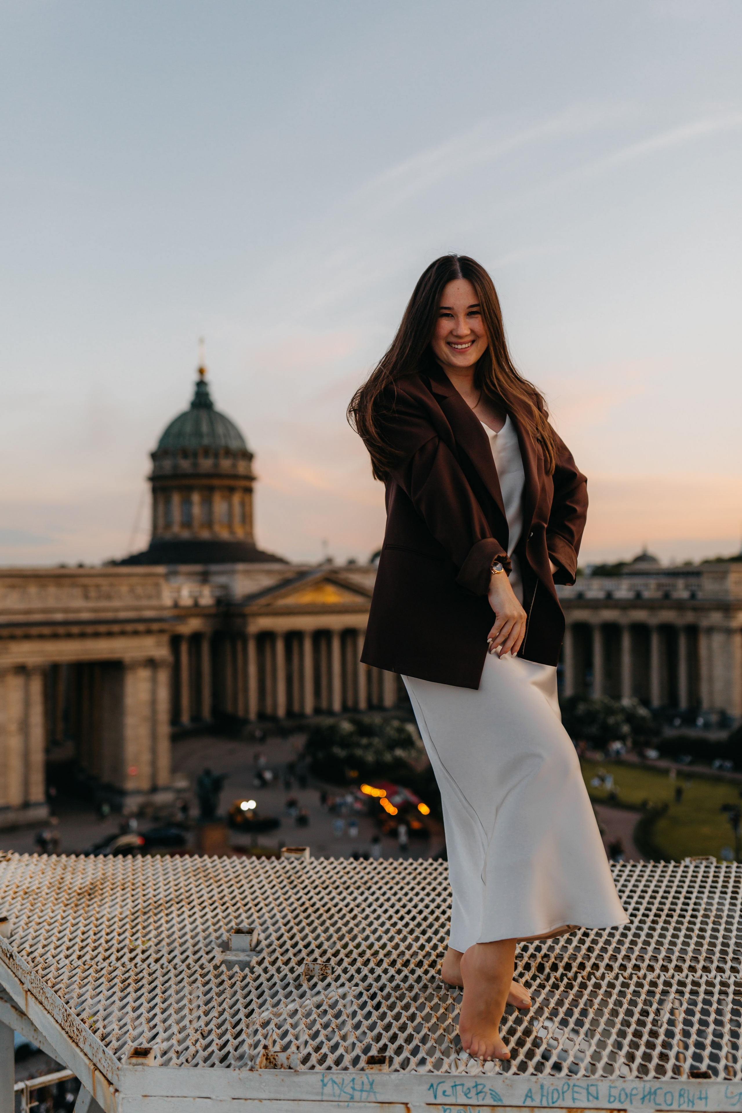 LoveStory на крышах Питера. Фотограф Санкт-Петербург Князева Елизавета