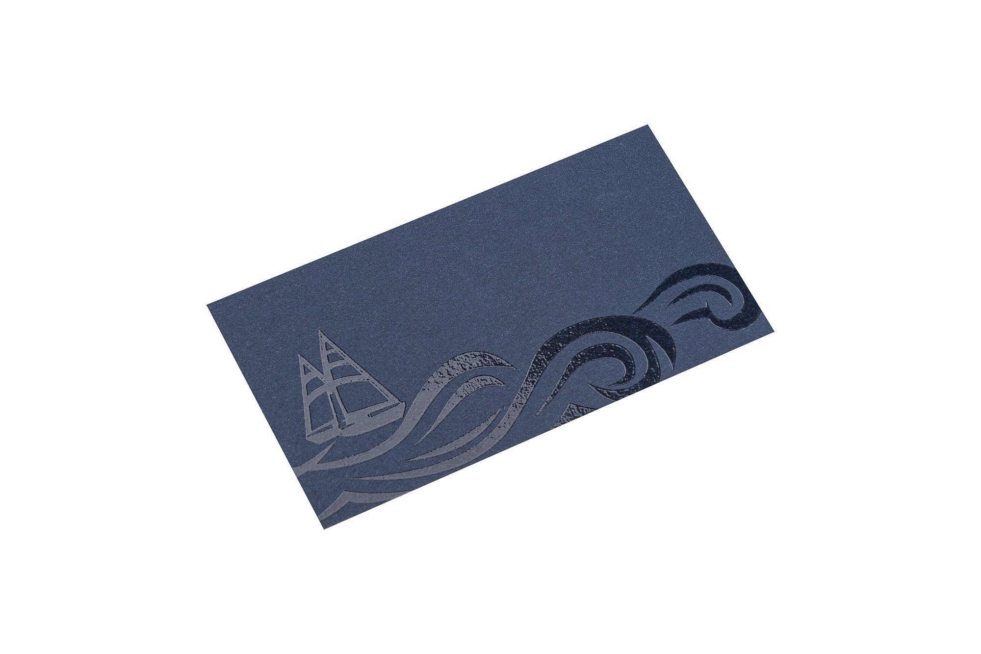 Визитка синяя