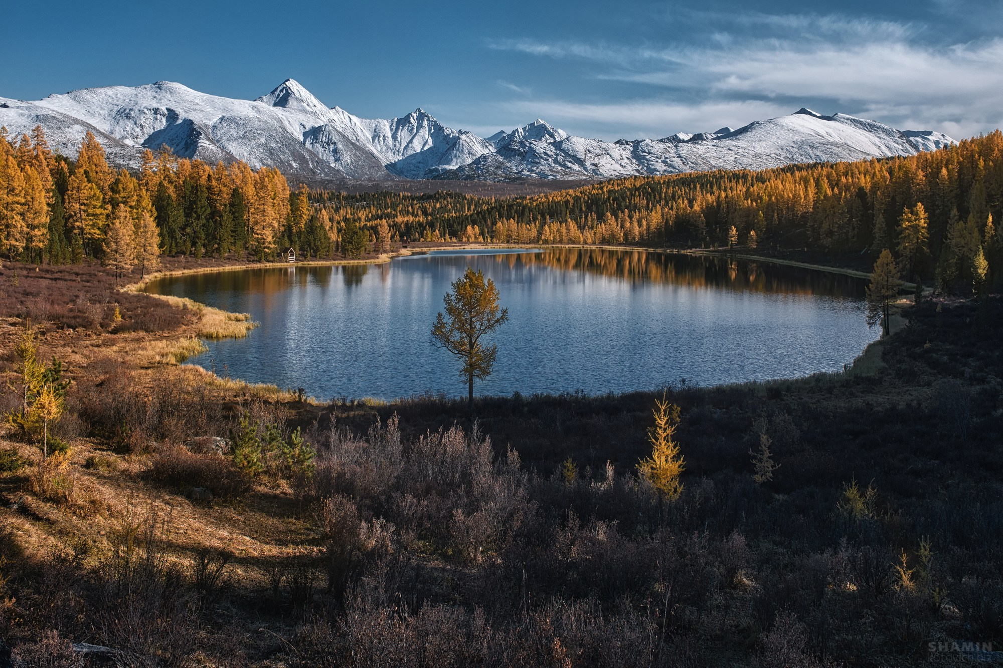 Алтай — пейзажная фотография Константина Шамина. Горы, реки и долины Алтая, природный свет, аэрофотосъёмка и классические пейзажи России.