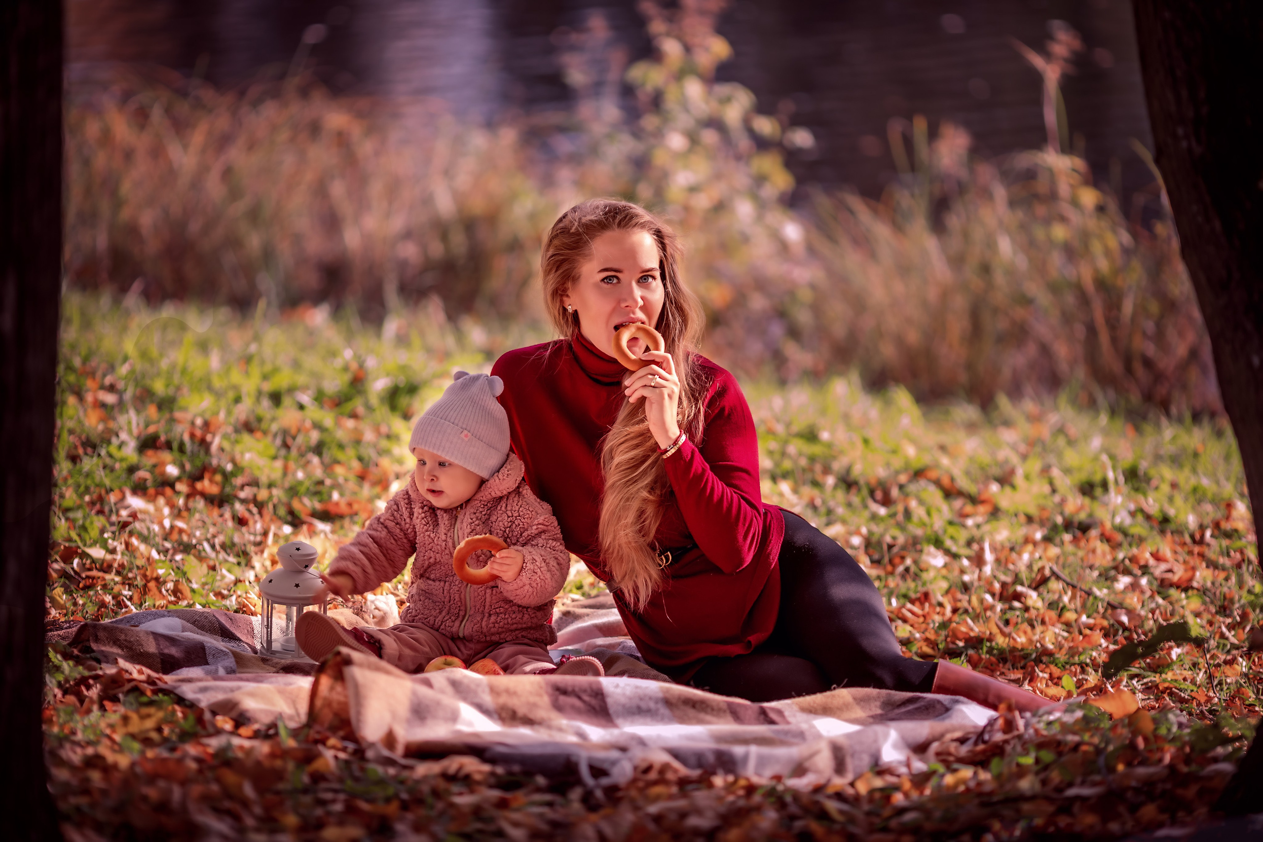Осенняя съемка мама и дочка. Фотограф в Санкт-Петербурге Анастасия Полякова