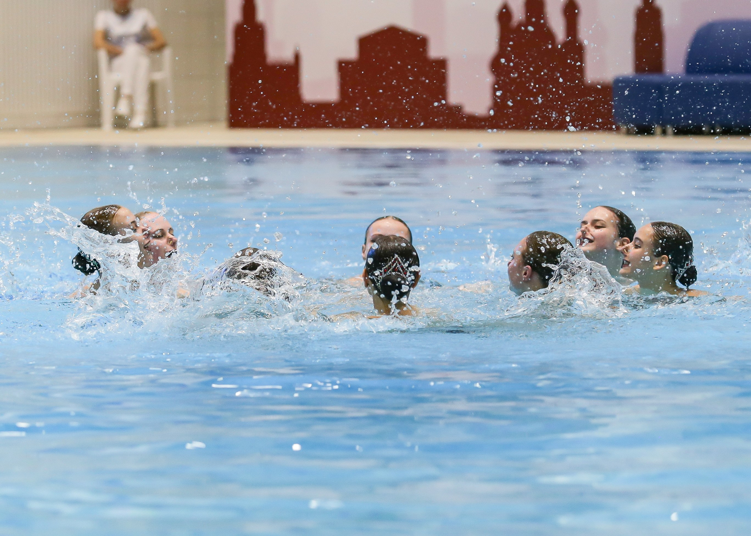 Первенство России по синхронному плаванию. Техническая программа. Группы. Репортажный фотограф в Москве