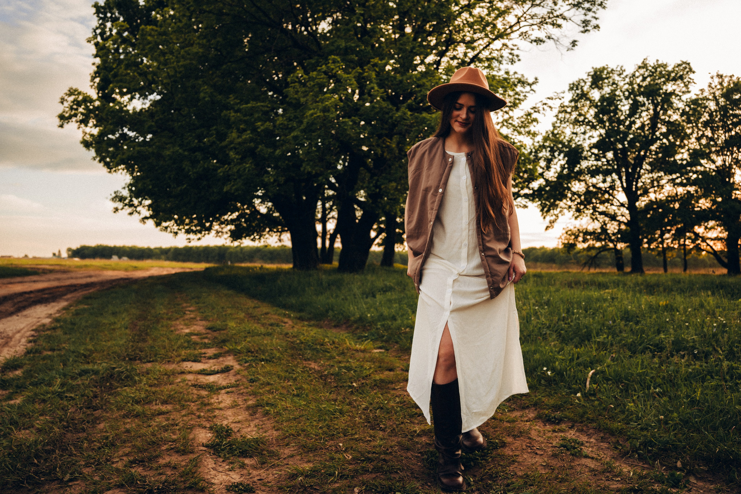 Семейная съемка на закате