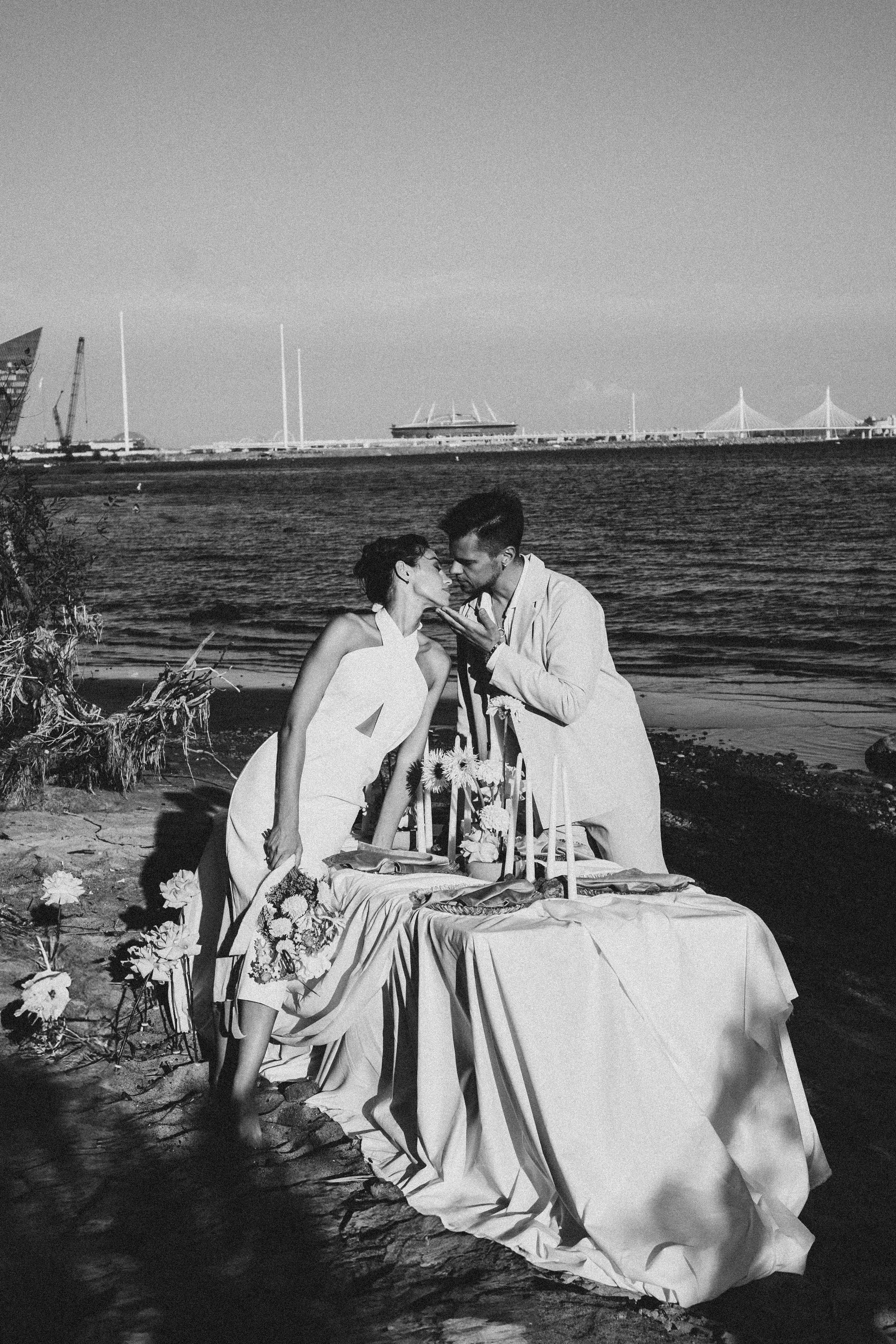 СВАДЕБНАЯ ФОТОСЕССИЯ ВЫЕЗДНОЙ ЦЕРЕМОНИИ (ФИНСКИЙ ЗАЛИВ). Профессиональный фотограф, Санкт-Петербург — Виктория Богомолова