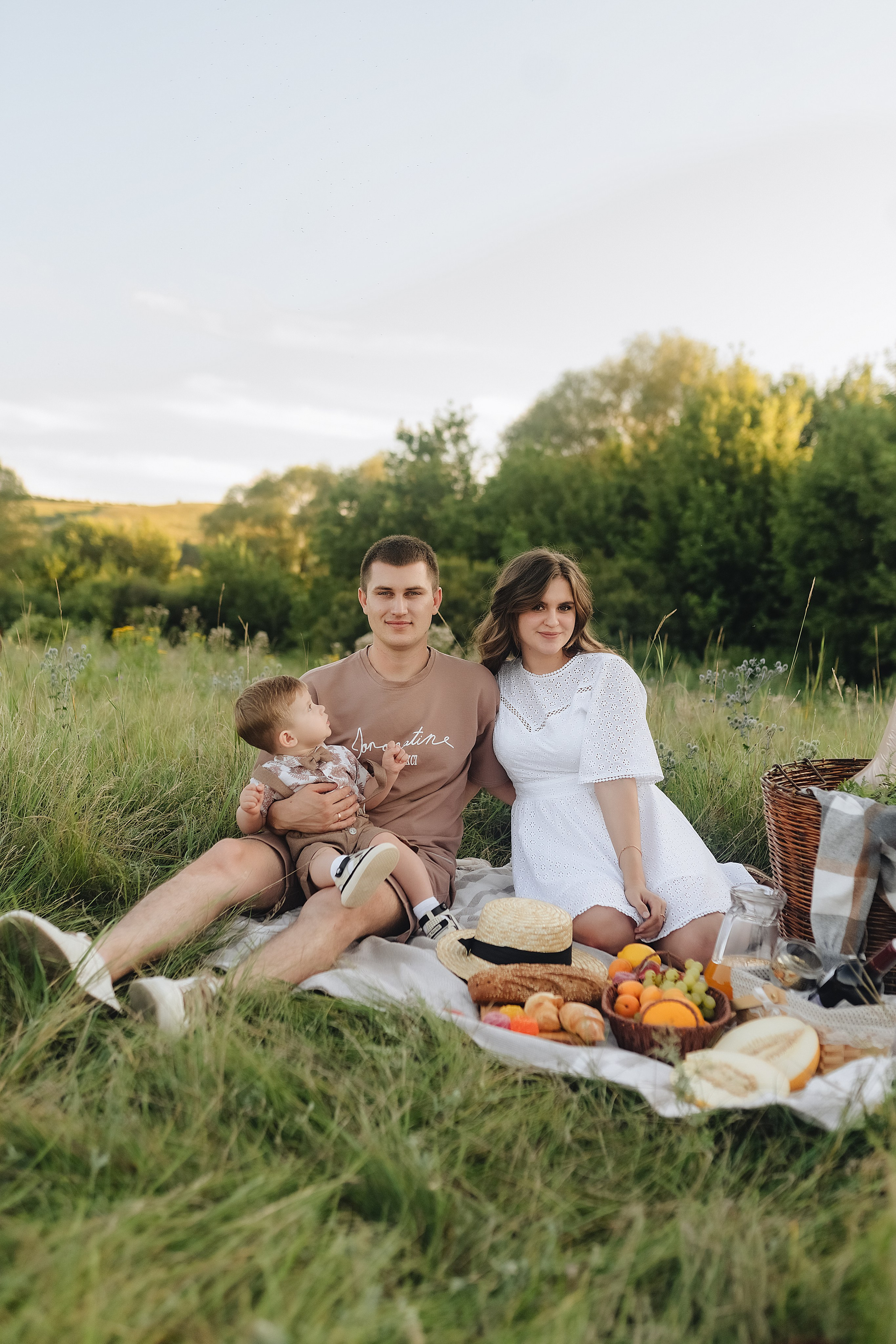 Светлана, Сергей и Женя | Семейная съемка на закате. Фотограф Карина Шмулёва. Воронеж и область
