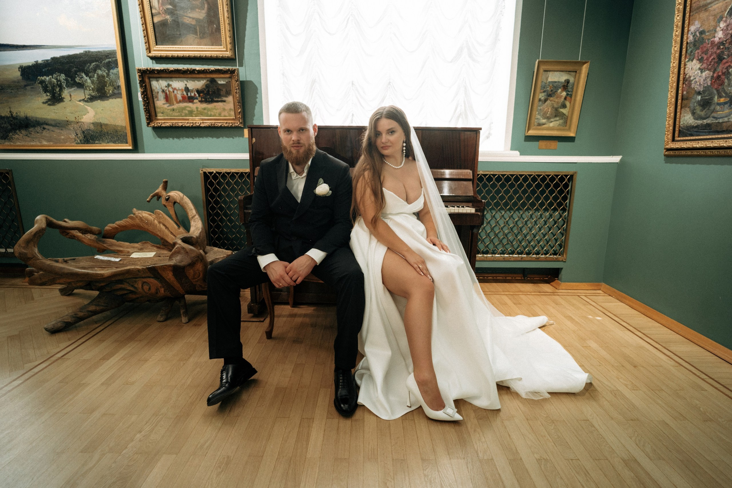 Свадьба Анастасии и Евгения, Картинная галерея, прогулка в лесу. Ресторан «Хлеб и Винотека». Свадебный фотограф в Тамбове Павел Четвертков