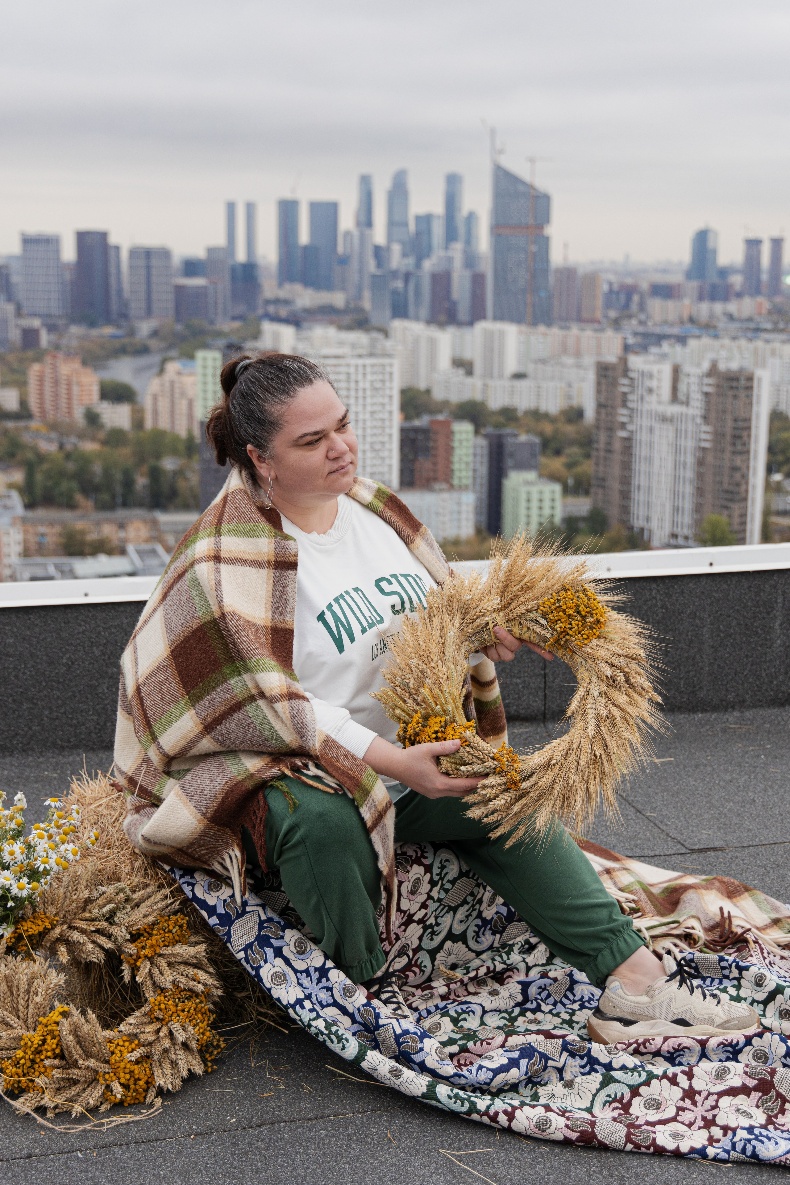 МК Осенний венок (локация на крыше). Анастасия Ракчеева Художник