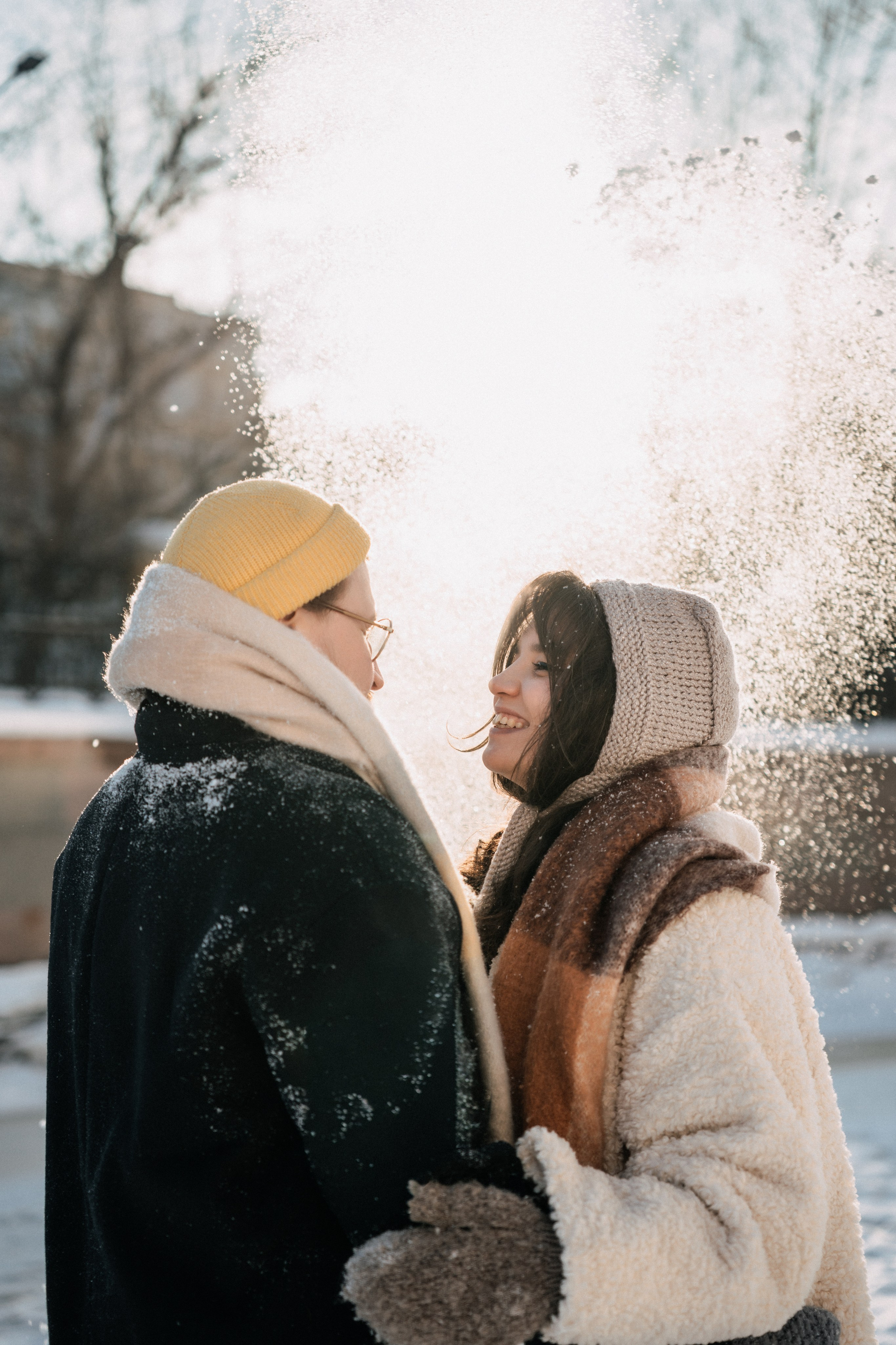 Парная фотосессия в Санкт-Петербурге. Фотосессия на замерзшем льду. Федосова Елизавета - фотограф Санкт-Петербург. fedosova__ph