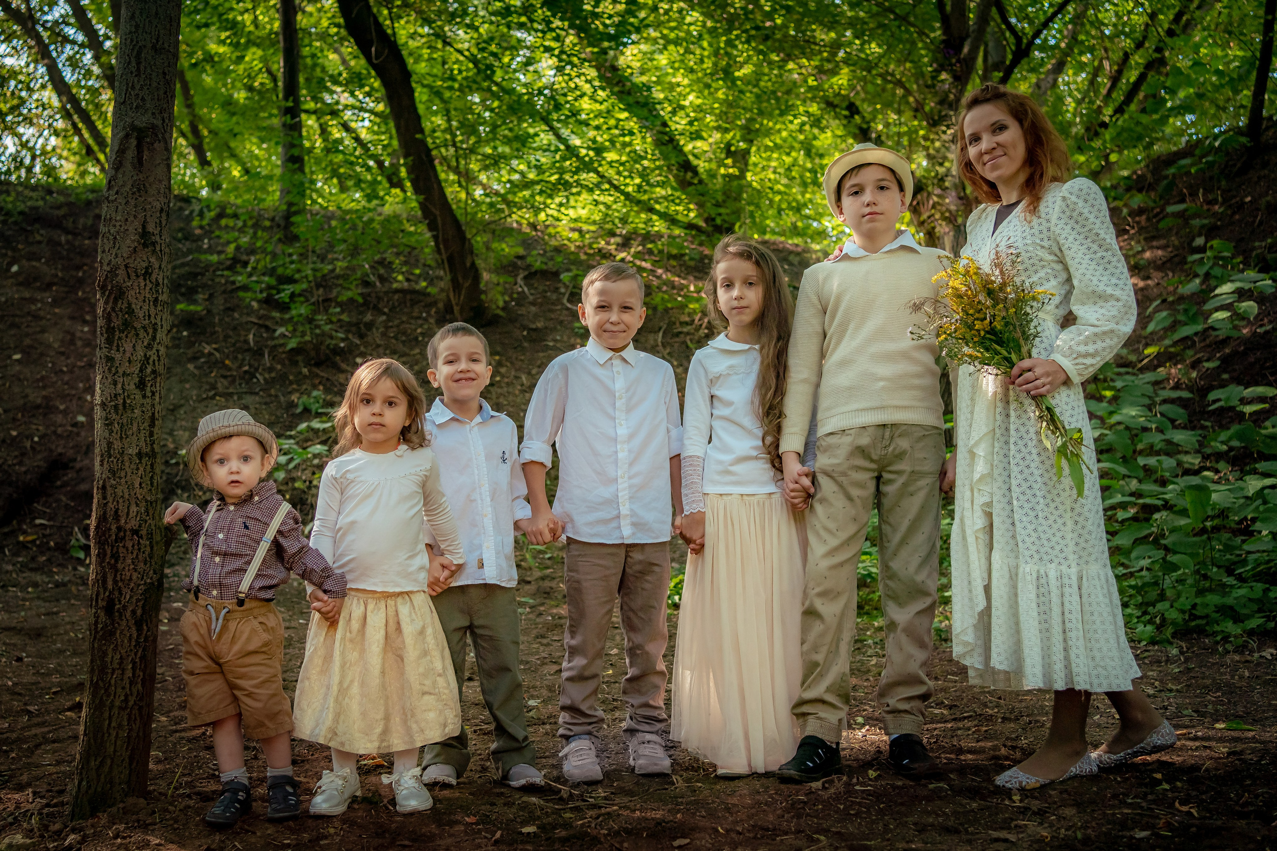 Екатерина с детьми. Семейный фотограф Варвара Сорока в городе Москве