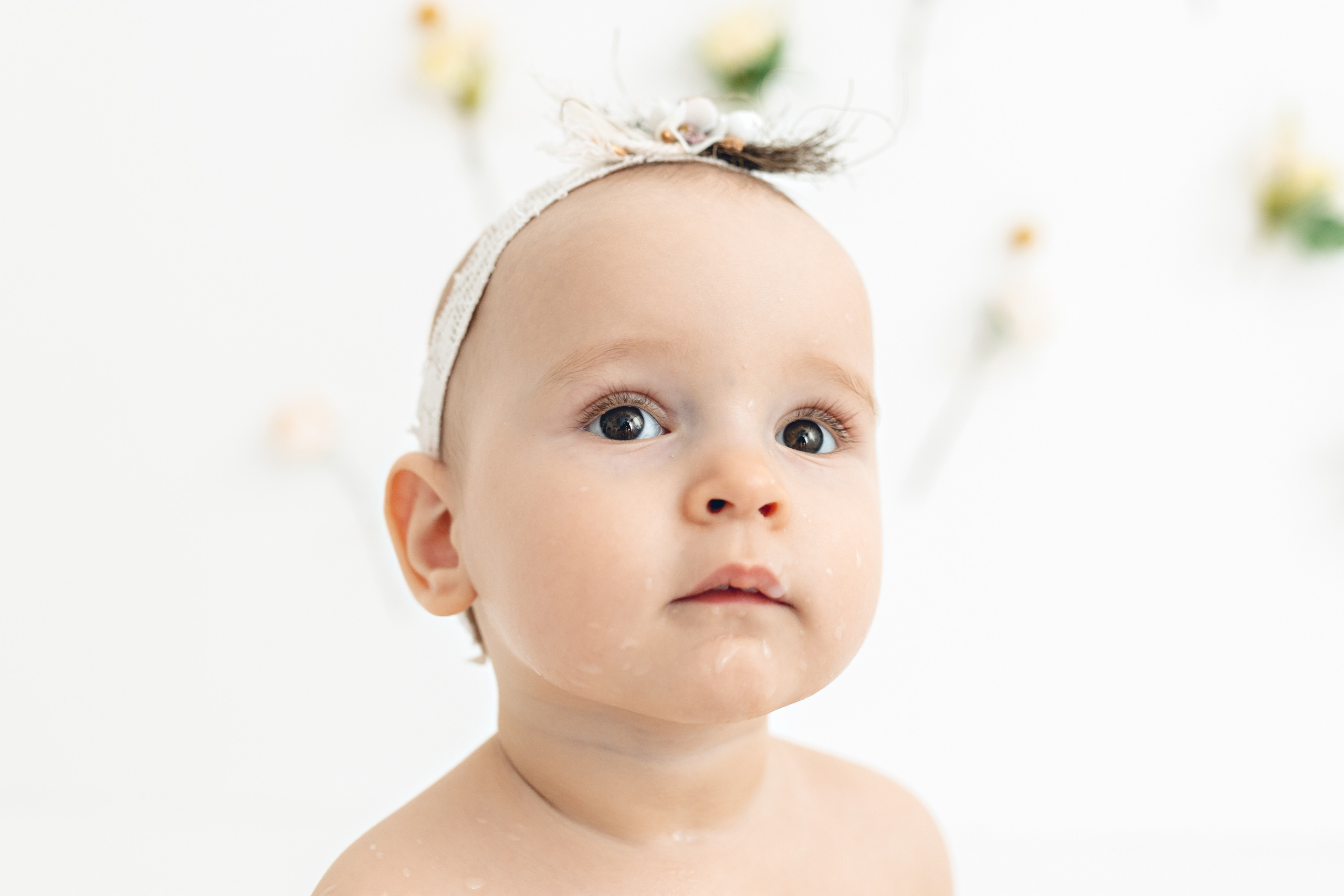 Первый тортик Софии. Фотограф новорожденных в городе Ульяновске Павленкова Лилия