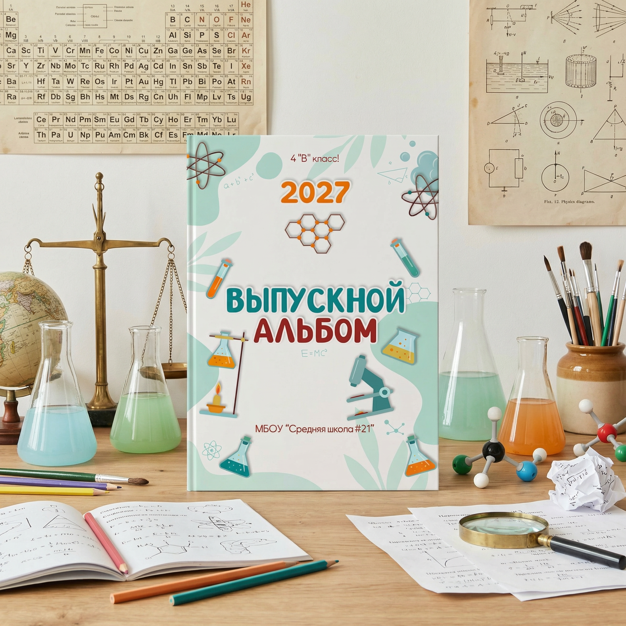 037 Уникум II. Дизайны, psd шаблоны школьных и выпускных альбомов и обложек