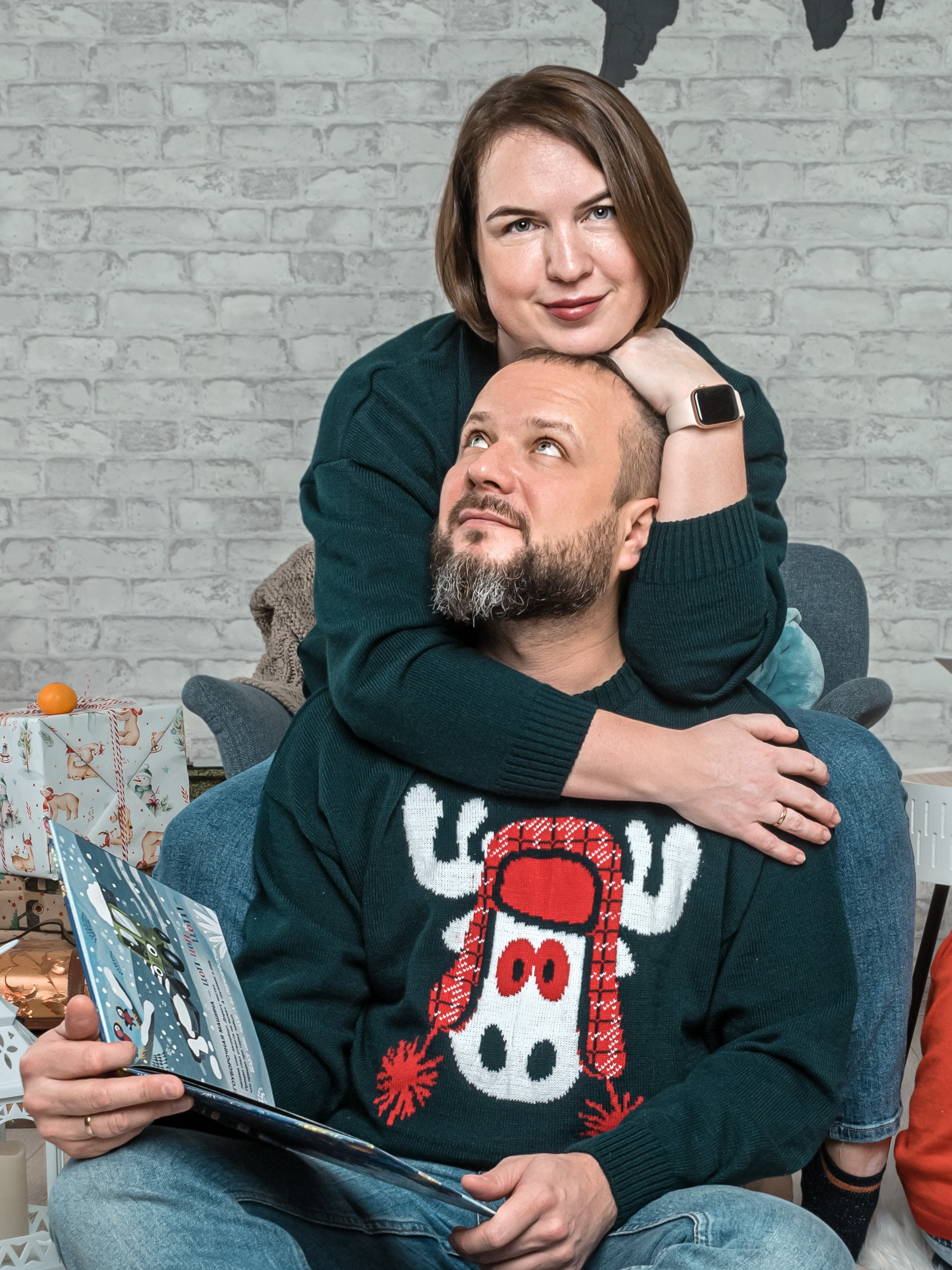 идеи семейной новогодней фотосессии с детьми, мой любимый праздник новый год