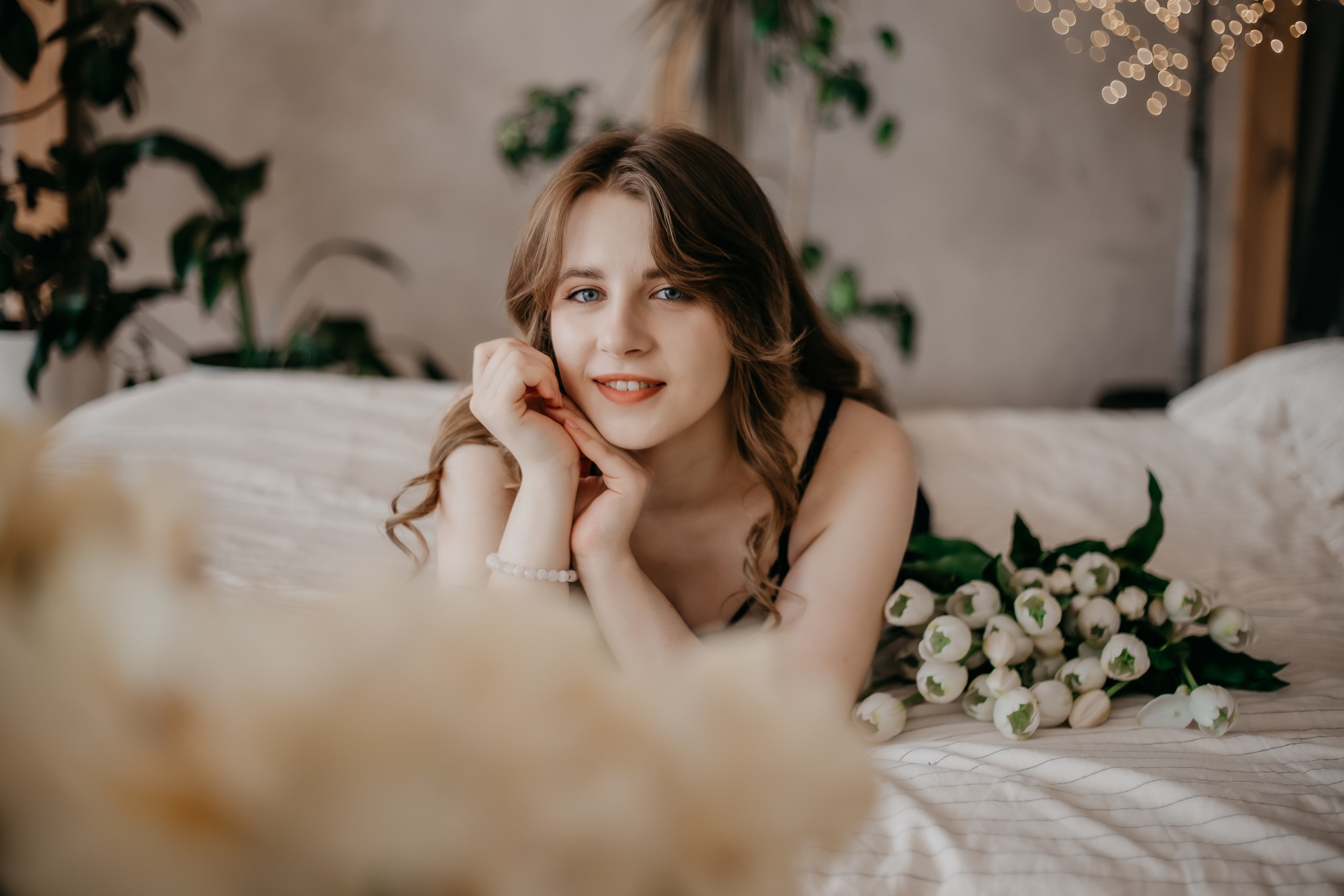 Ангелина. Тюльпаны. Фотограф Регина Крикунова г. Красноярск