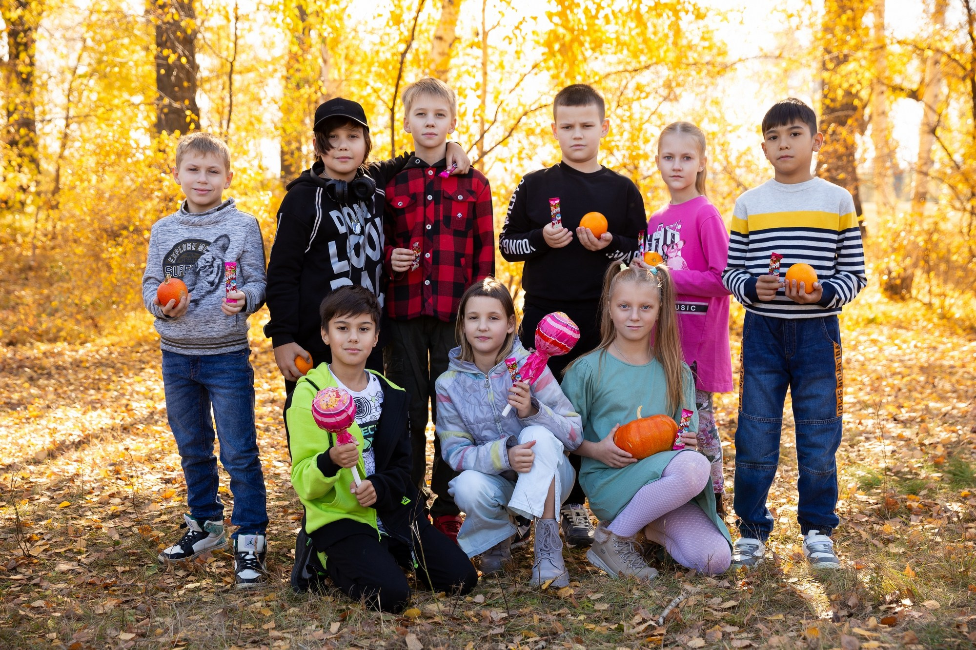 Осенняя фотосессия для 4 класса лицея № 12. СИГМА | Студия выпускных альбомов Красноярск