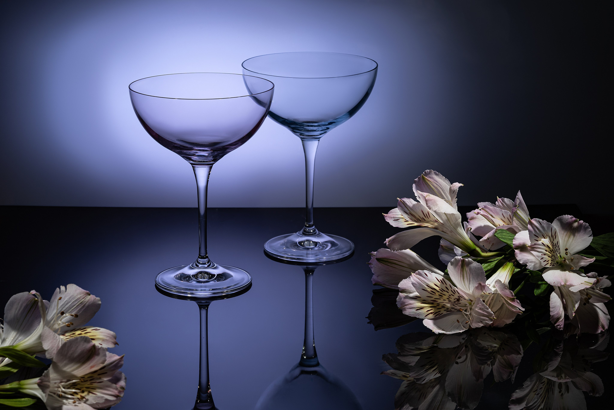 фужеры, стаканы, стекло , рекламное фото, каталожная съемка для Кристалекс-Рус