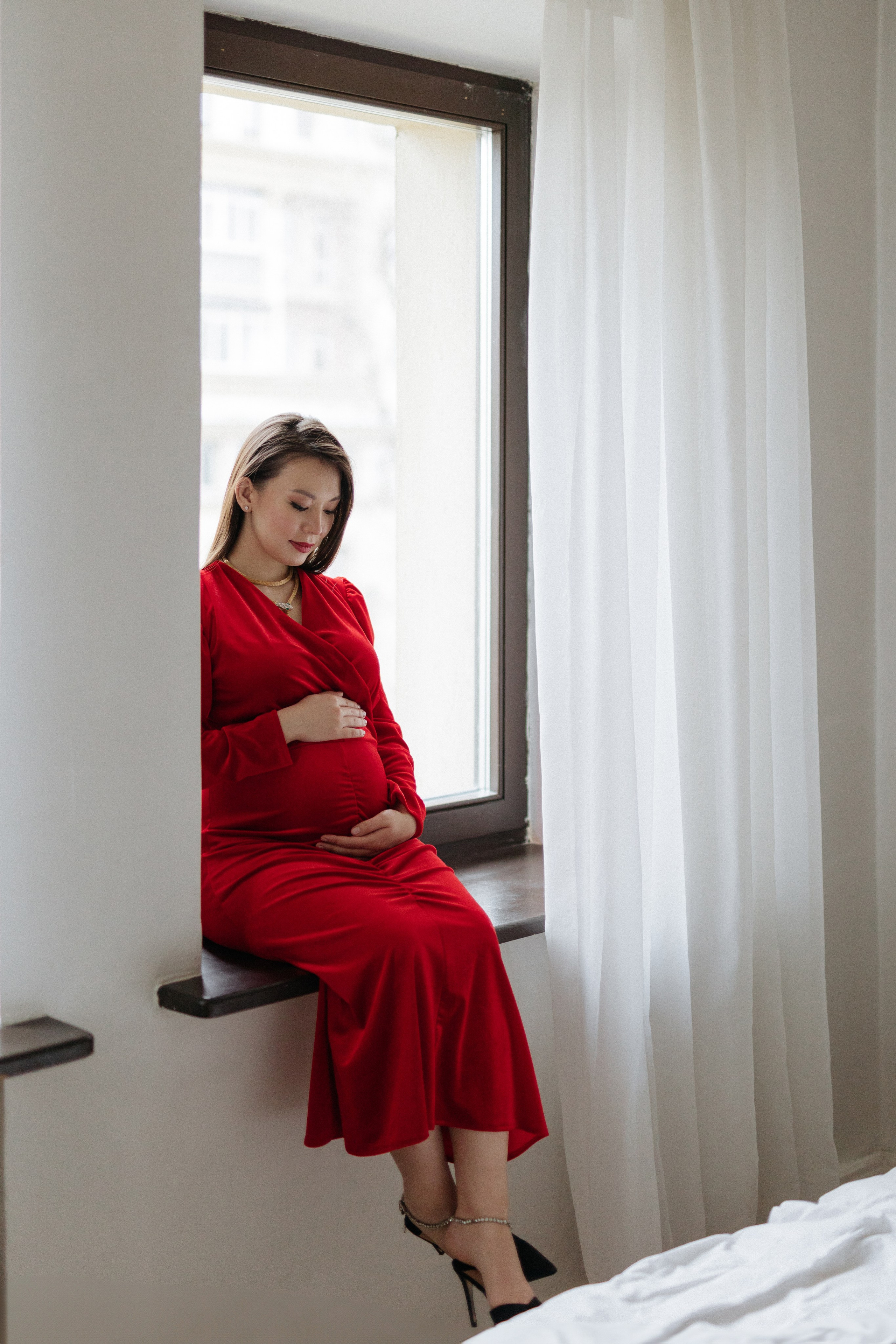 Семейная новогодняя фотосессия беременности. Свадебный фотограф в Москве Полина Лелетко