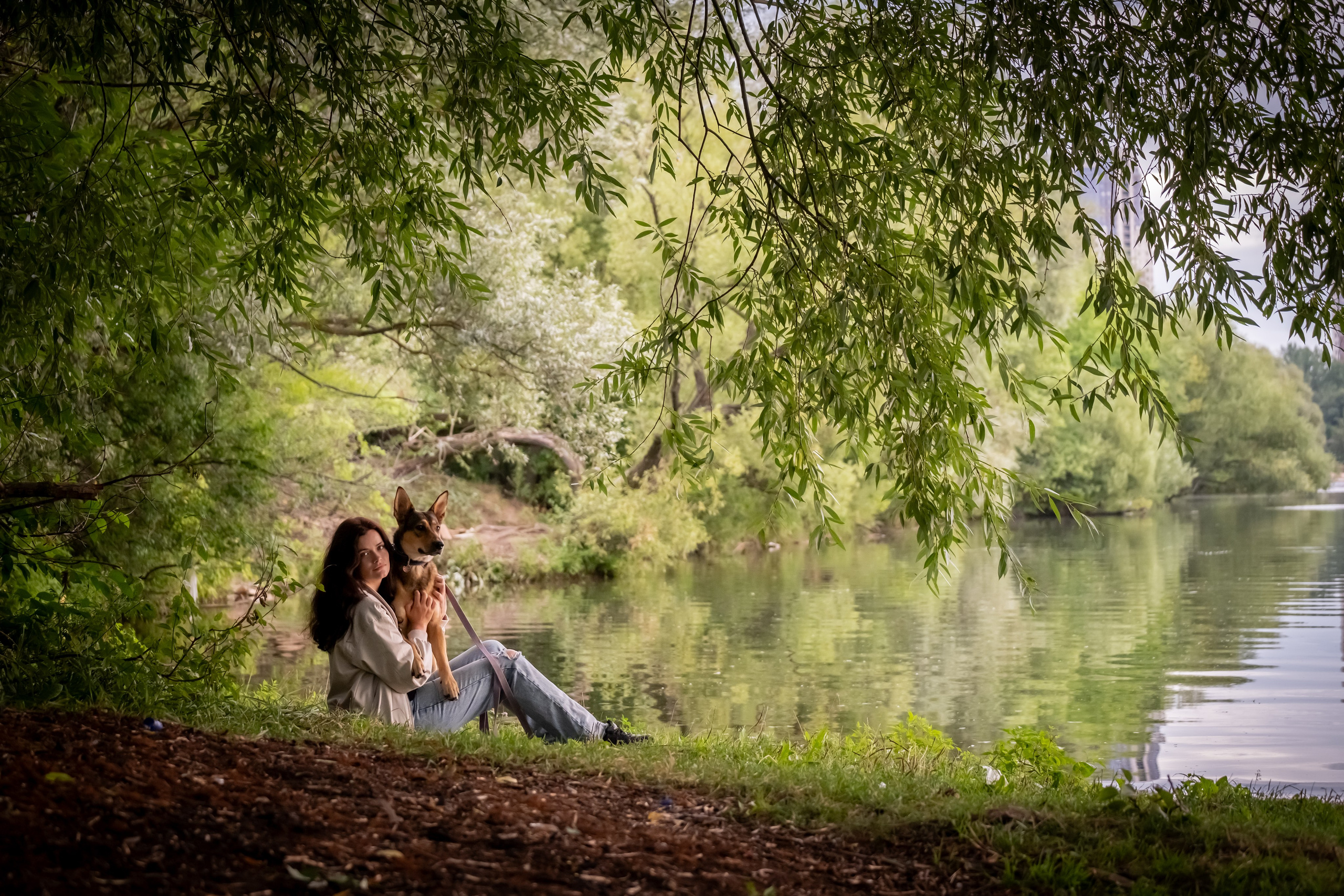 Надя и Луна. Зоофотограф, фотограф животных в Москве и области Дина Дамоцева